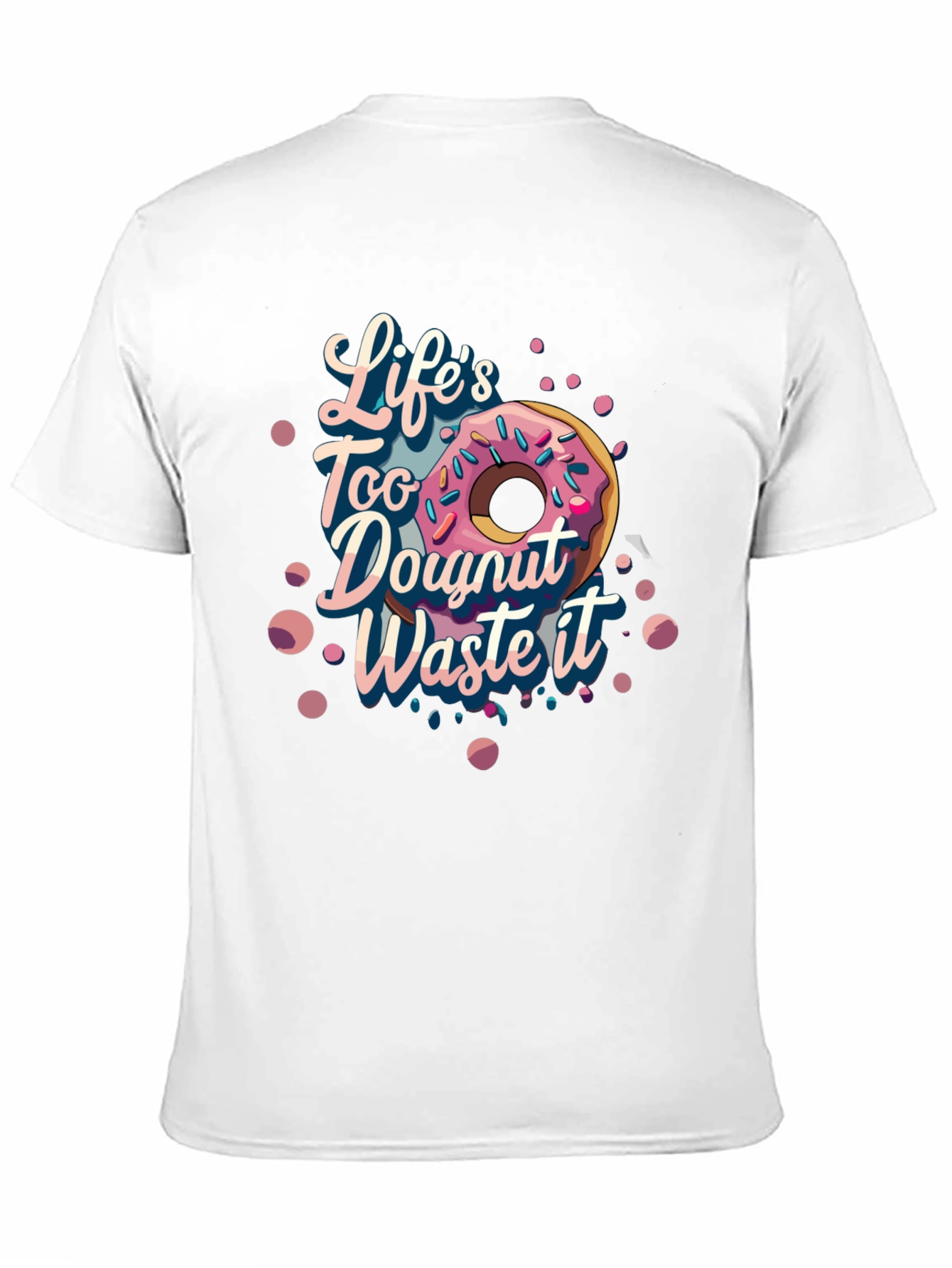 Black Life's Too Doughnut Waste It Graphic Tee view 11