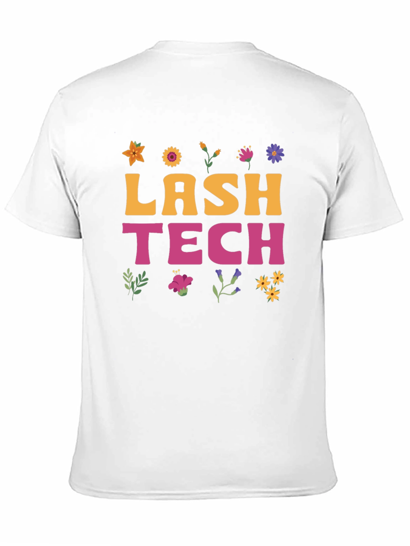 Black Lash Tech Flower Graphic Tee view 11