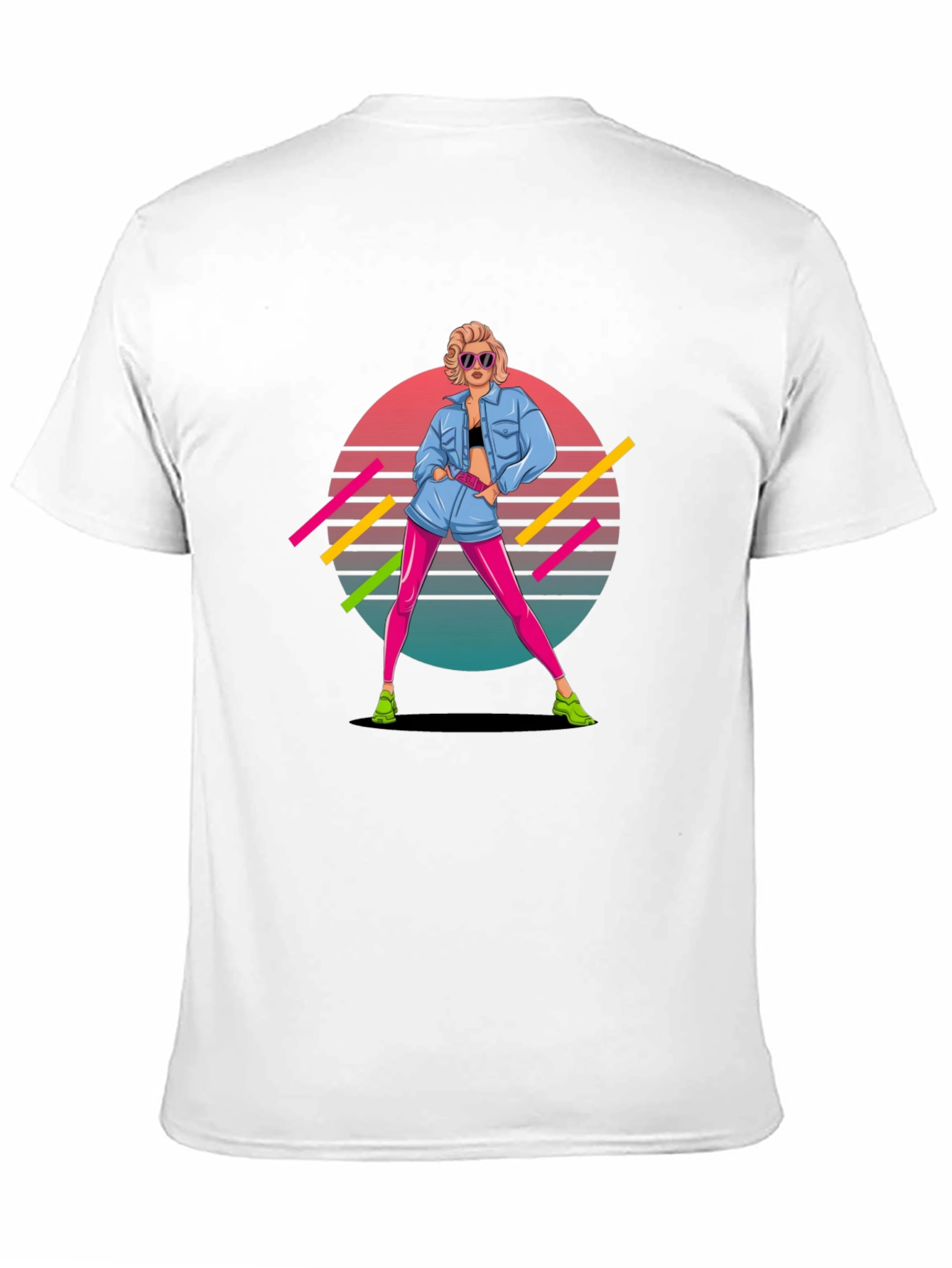 Black Retro 80s Graphic Tee - Pop Culture Style view 11