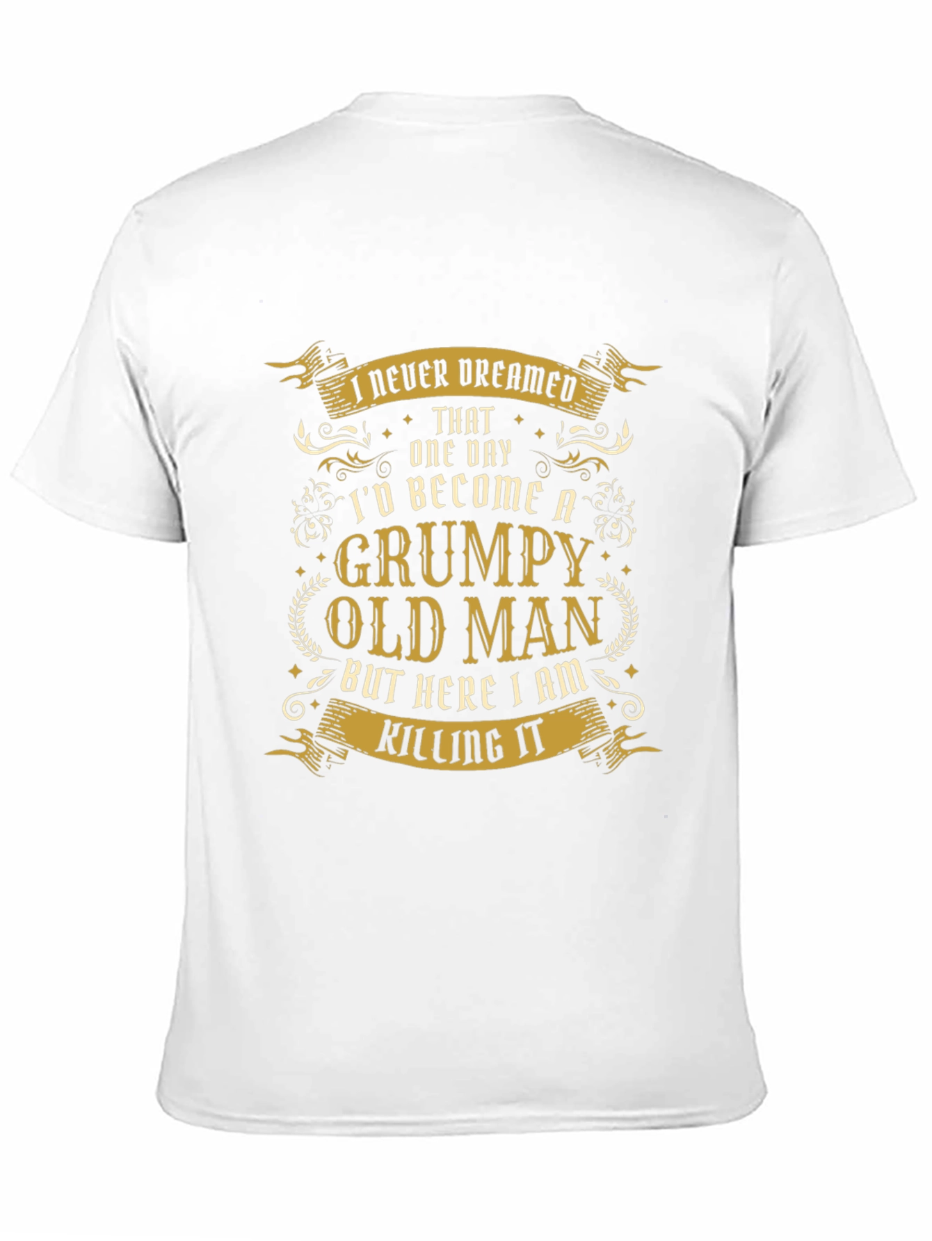 Black Grumpy Old Man T-Shirt - Humorous Novelty Tee view 11