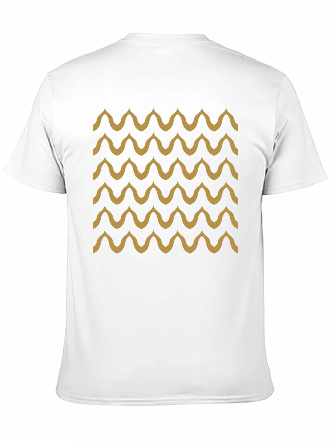 Black Black Wave Pattern T-Shirt - Stylish & Unique view 11