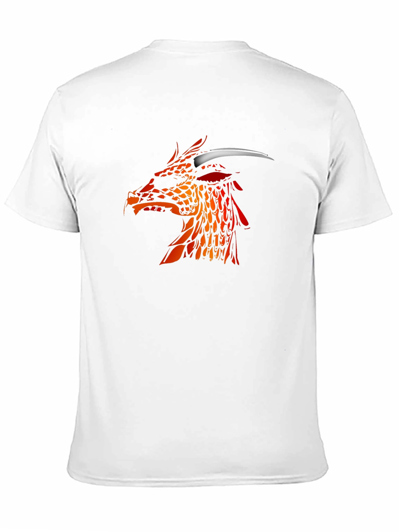 Black Fiery Dragon Graphic Tee - Black Cotton view 11
