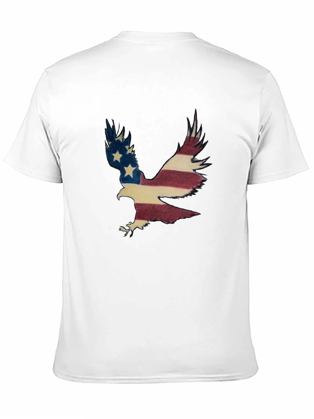 Black American Eagle Flag Graphic T-Shirt view 11