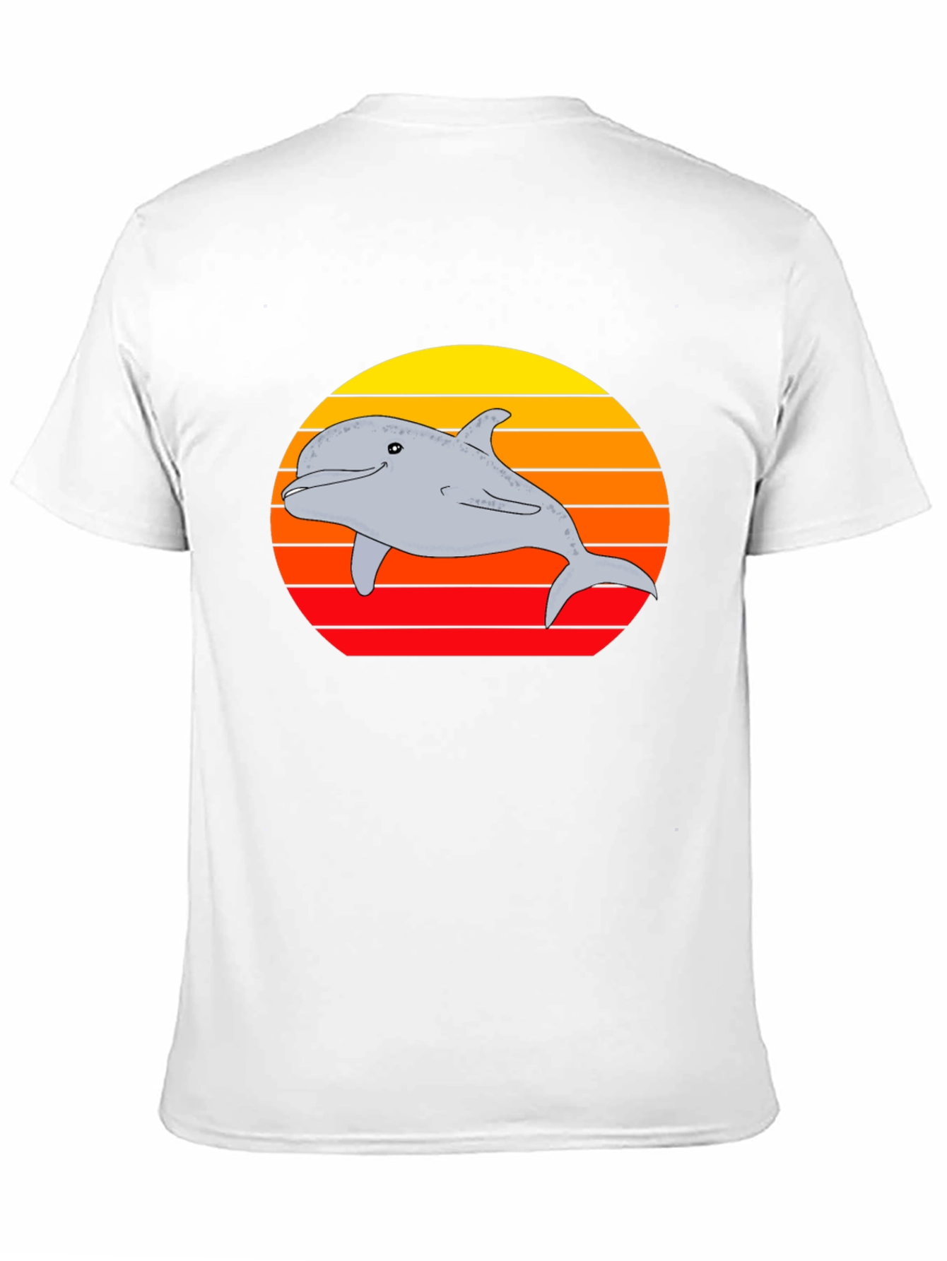 Black Dolphin Sunset Graphic Tee view 11