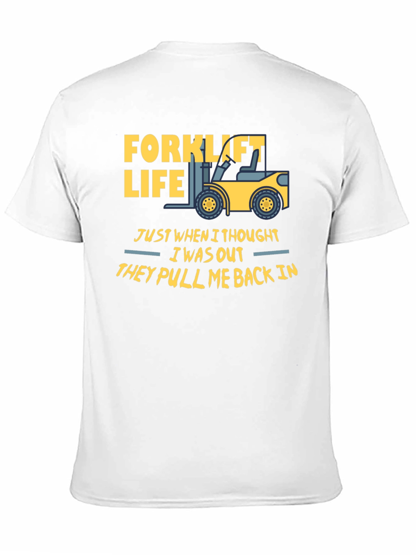 Black Forklift Life T-Shirt - Funny Work Tee view 11