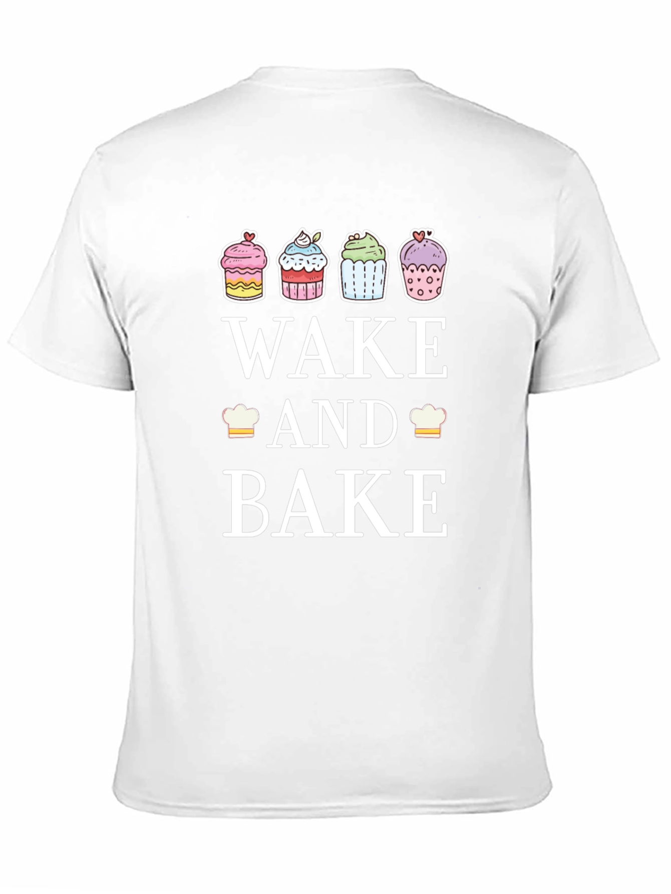 Black Wake and Bake Cupcake T-Shirt view 11