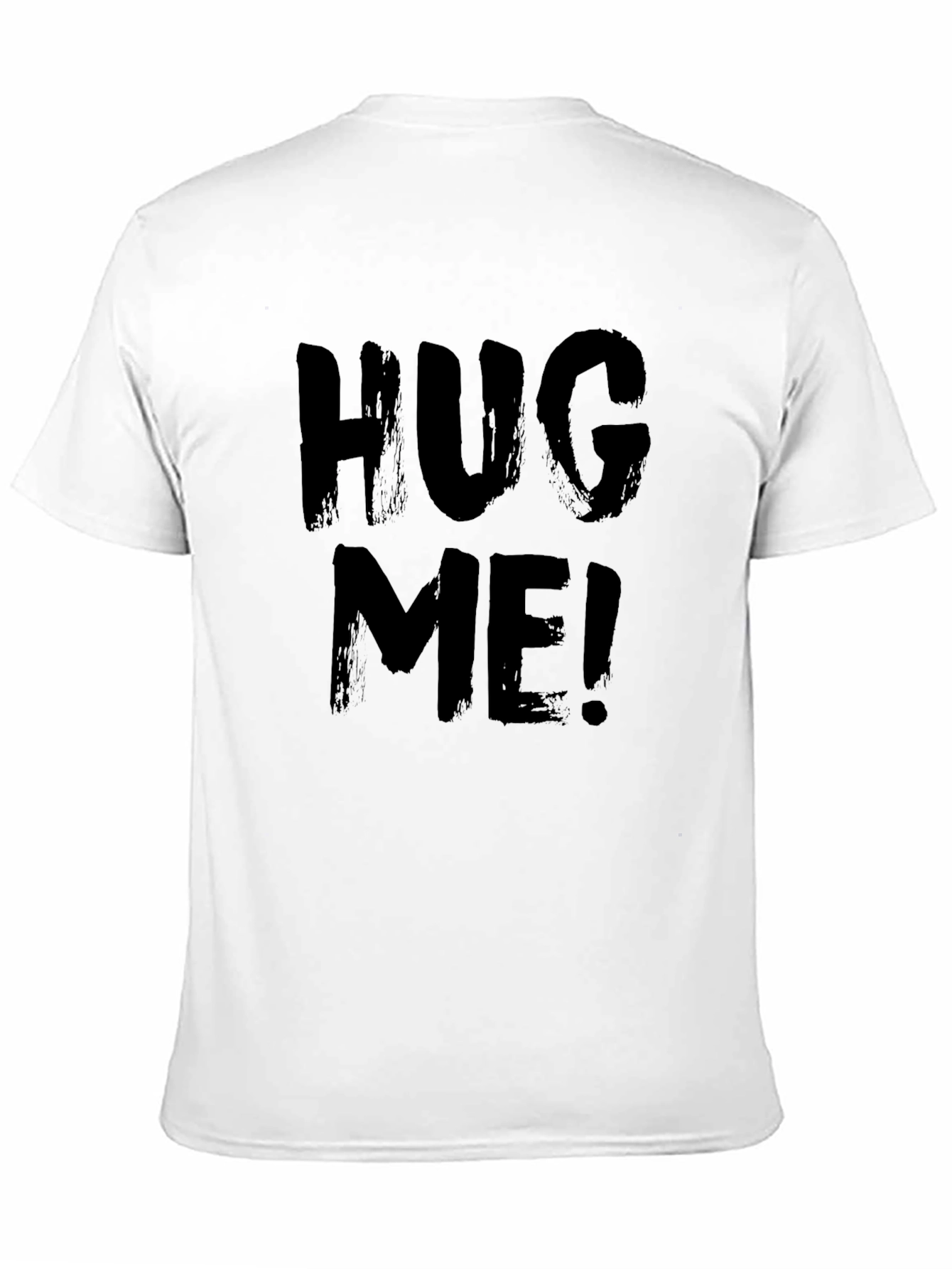 Black Hug Me Black Graphic T-Shirt - Soft Cotton Blend Tee view 11