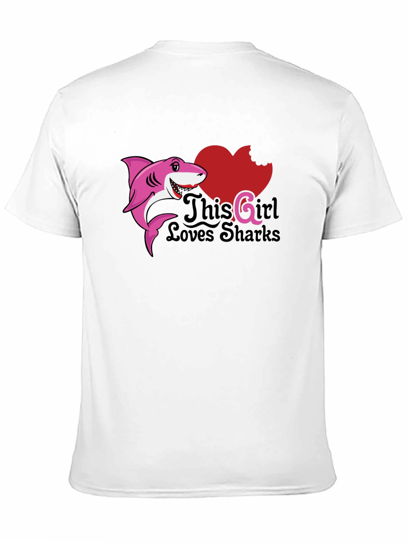 Black Girl Loves Sharks Graphic T-Shirt - Fun Novelty Tee view 11