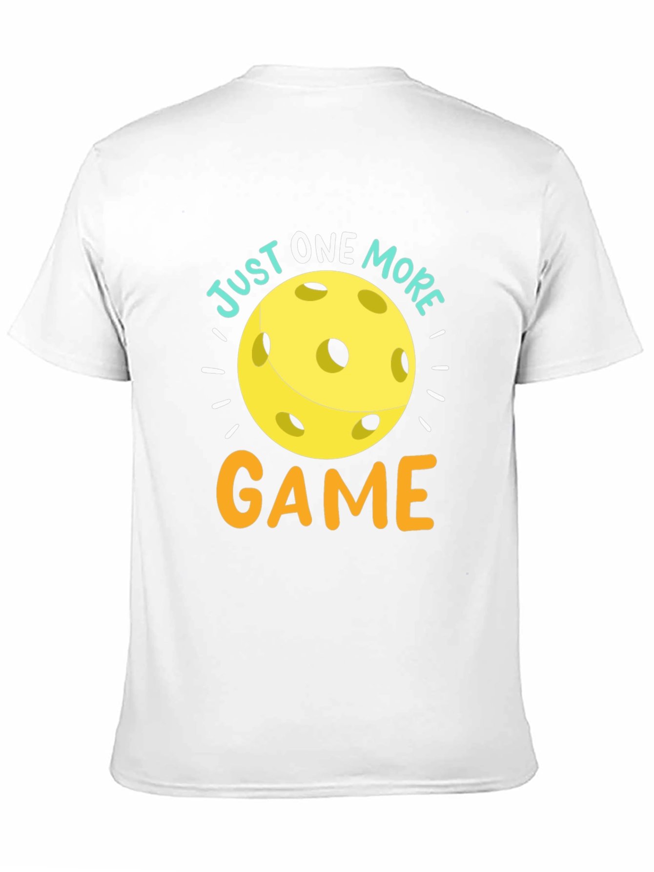 Black Just One More Game Pickleball T-Shirt view 11
