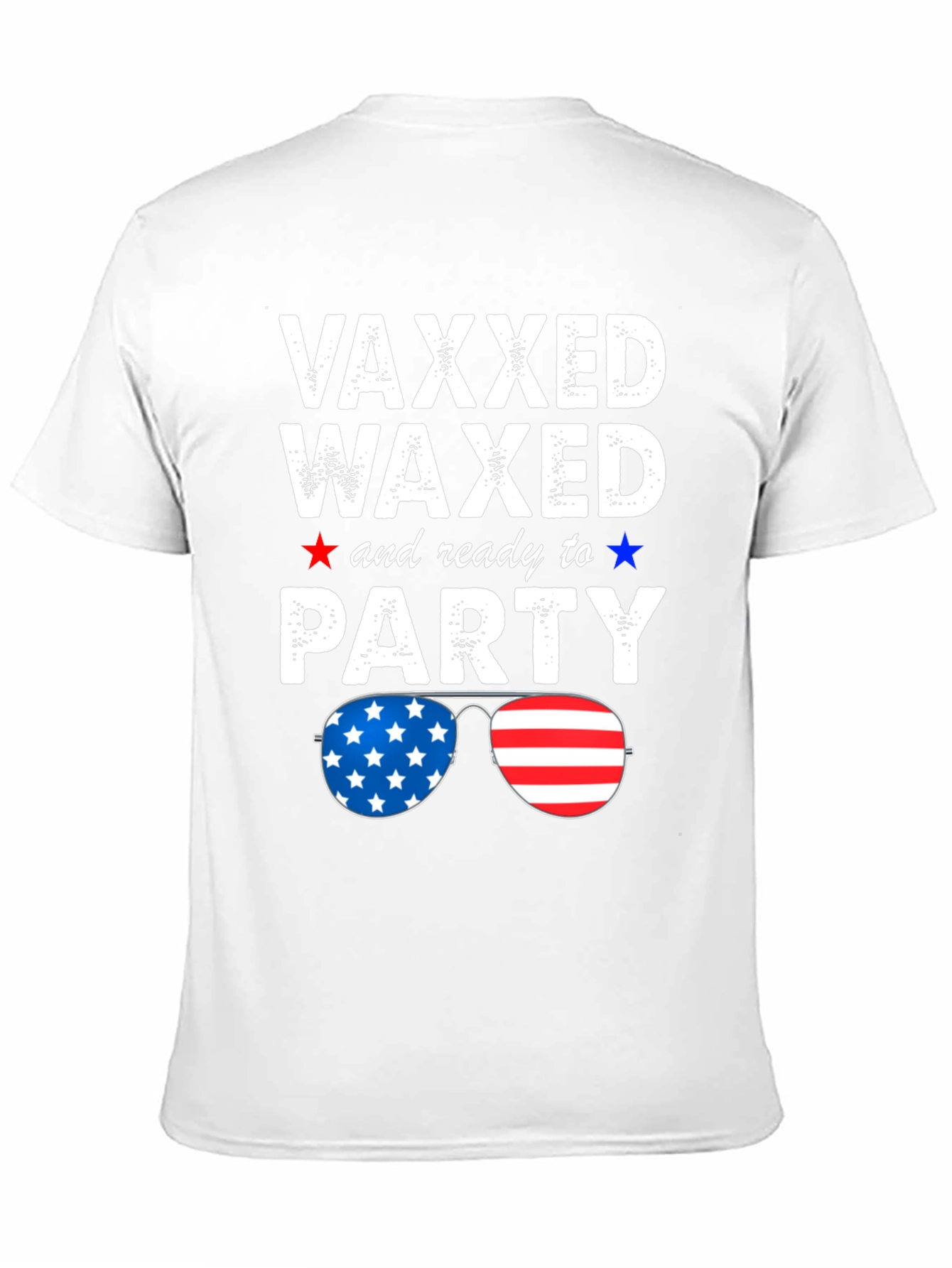 Black Vaxxed Waxed & Ready to Party Patriotic Tee view 11