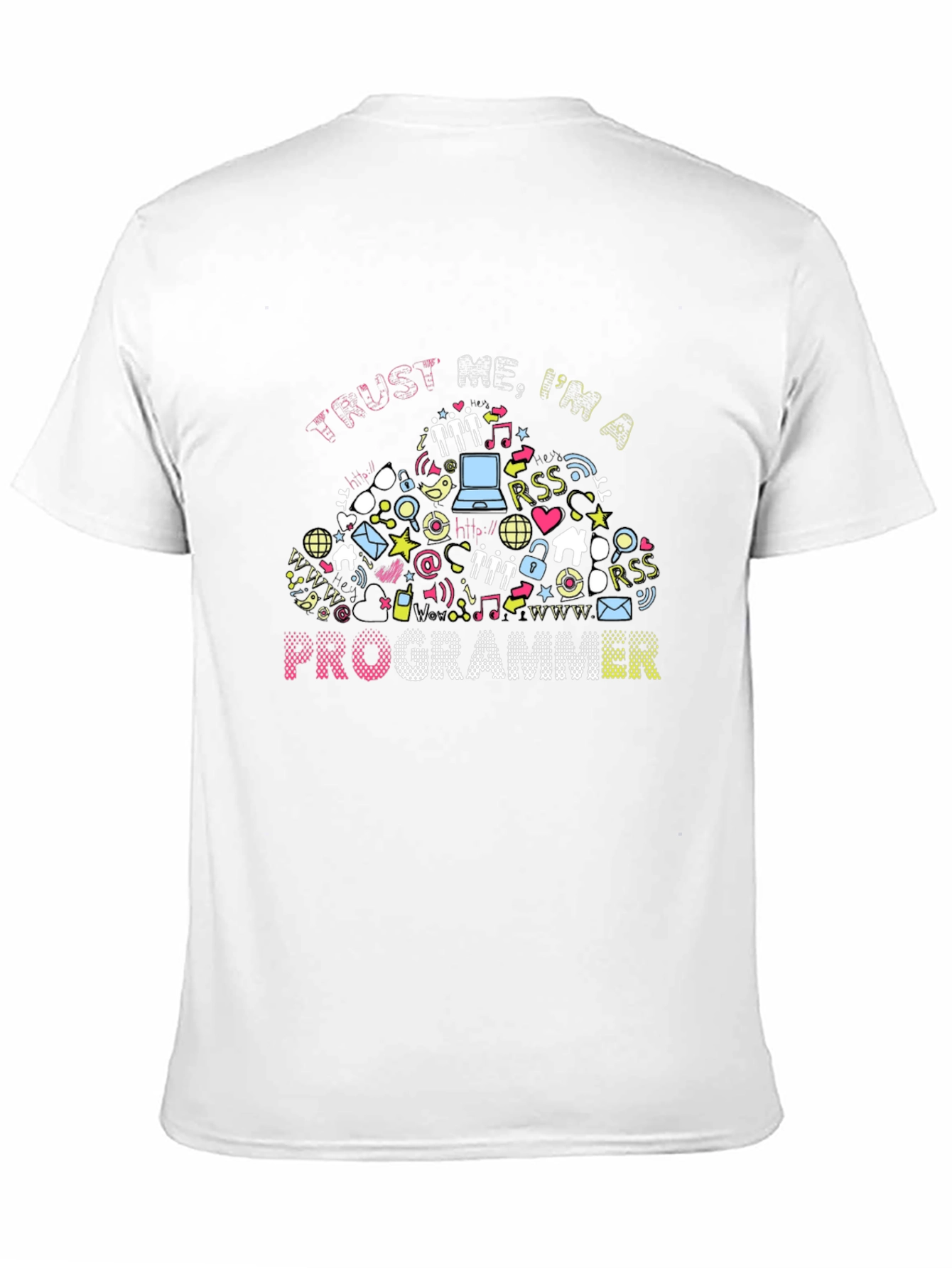 Black Trust Me I'm a Programmer Graphic T-Shirt view 11