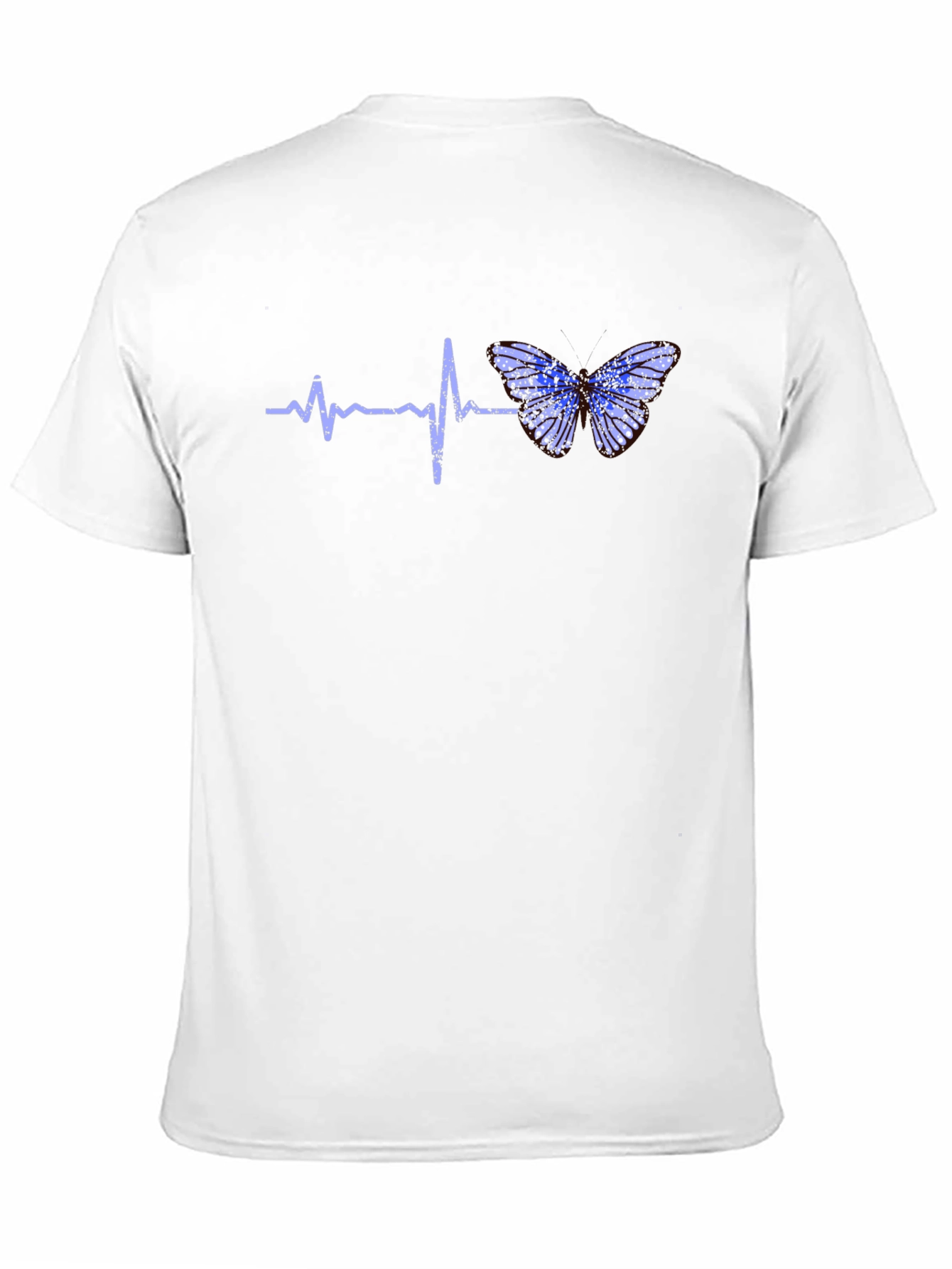 Black Heartbeat Butterfly Graphic Tee - Black T-Shirt view 11