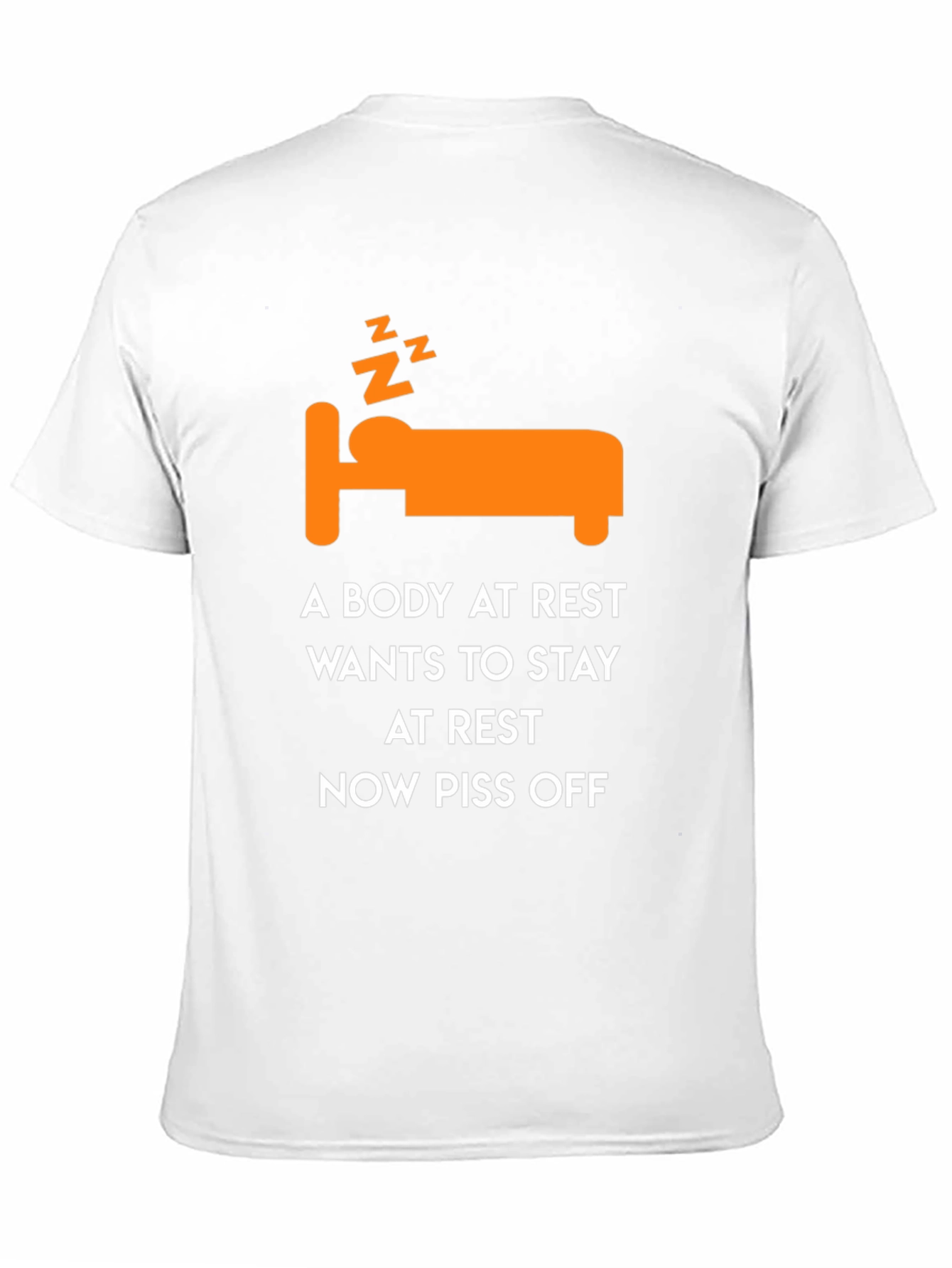 Black Funny Sleepy T-Shirt: A Body At Rest view 11