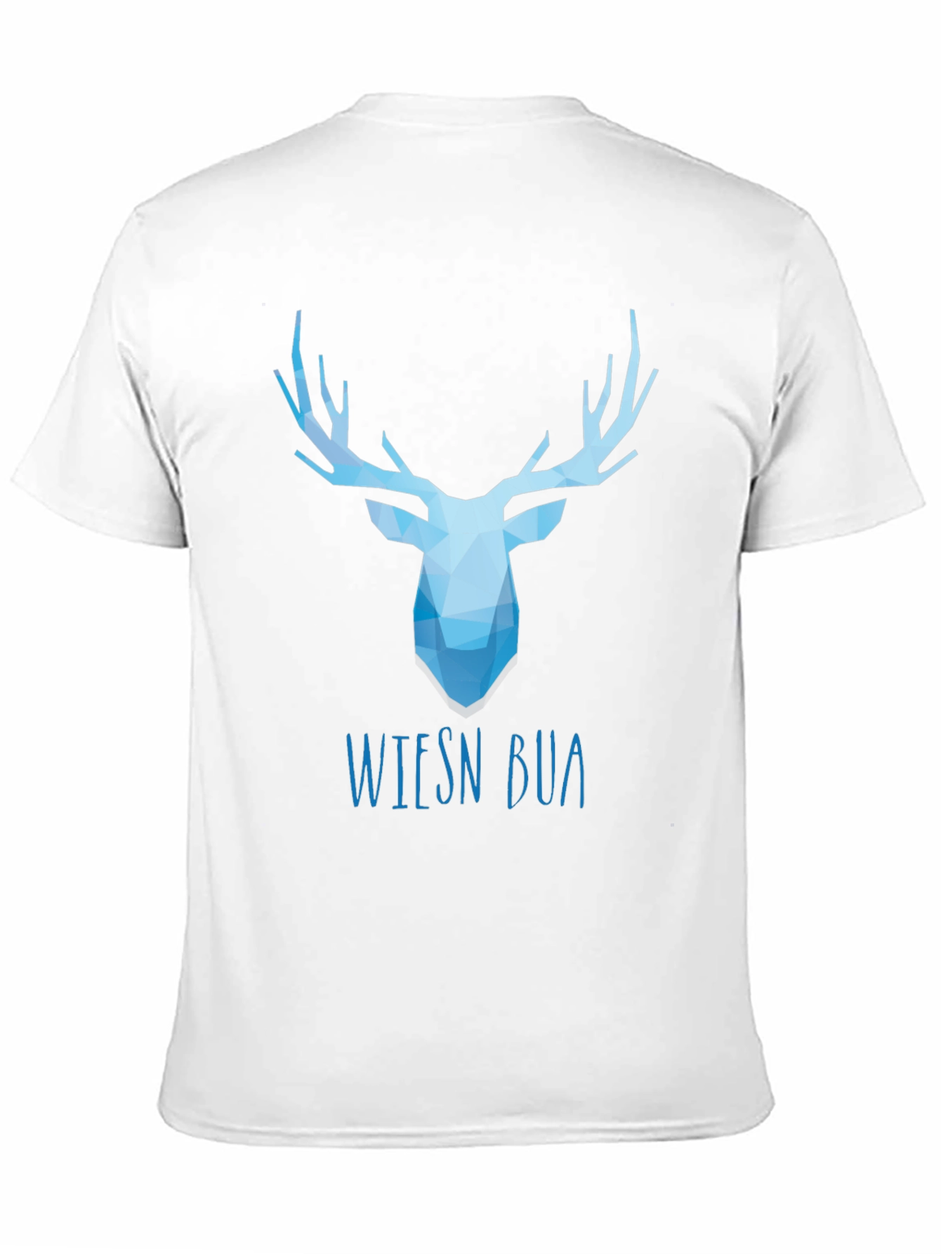 Black Geometric Stag Tee - Wiesn Bua Black T-Shirt view 11