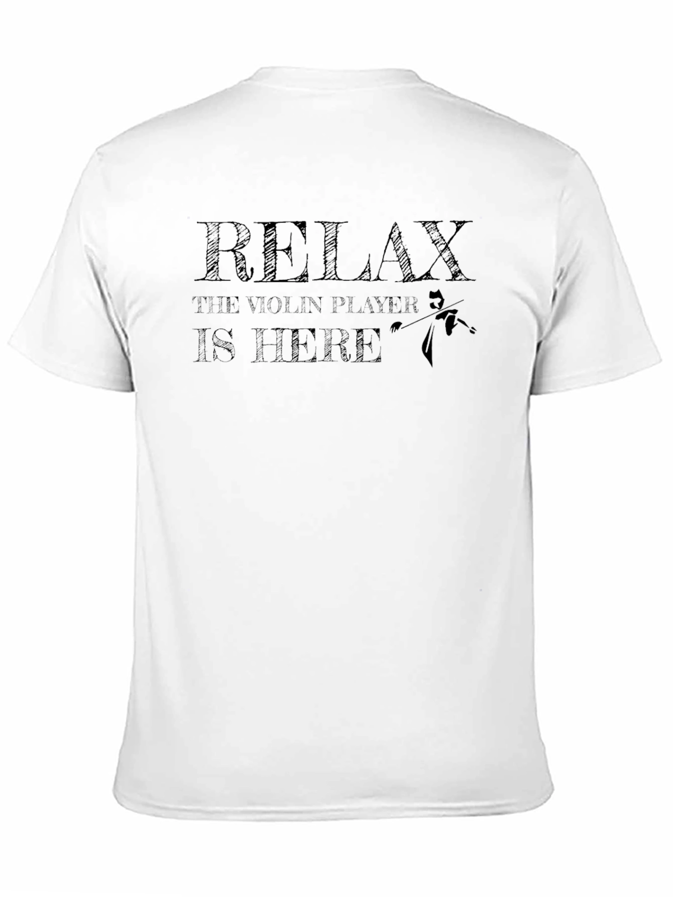 Black Relax Violin Player T-Shirt - Musician Humor Tee view 11