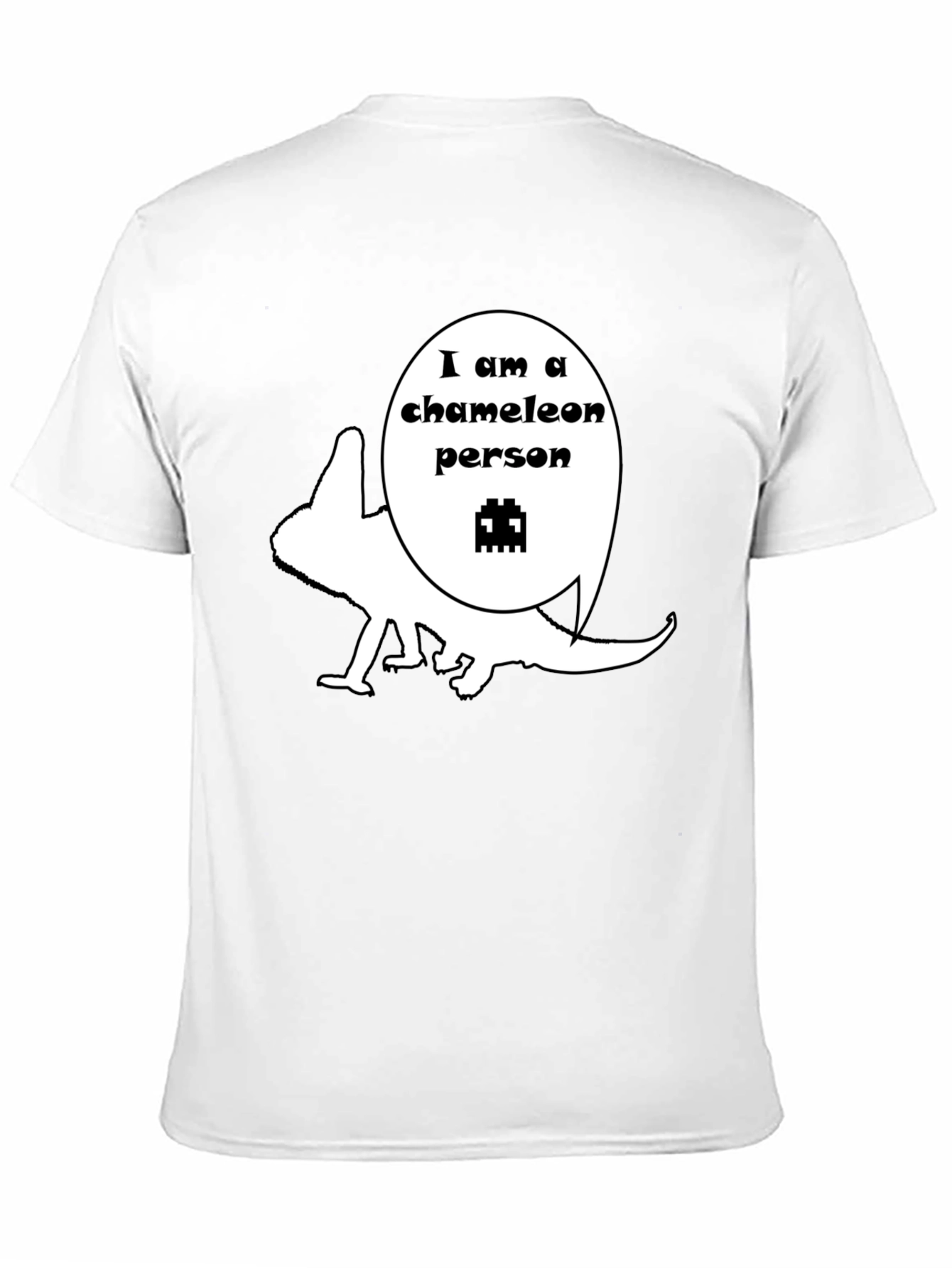 Black Chameleon Person Graphic T-Shirt - Unique Design view 11