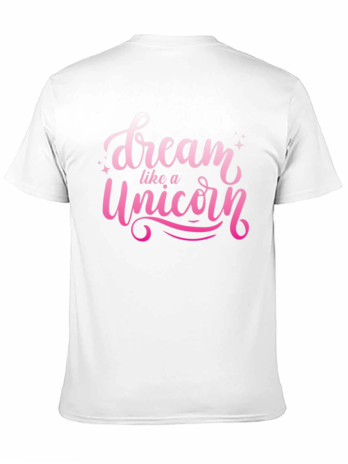 Black Dream Like a Unicorn Black T-Shirt view 11
