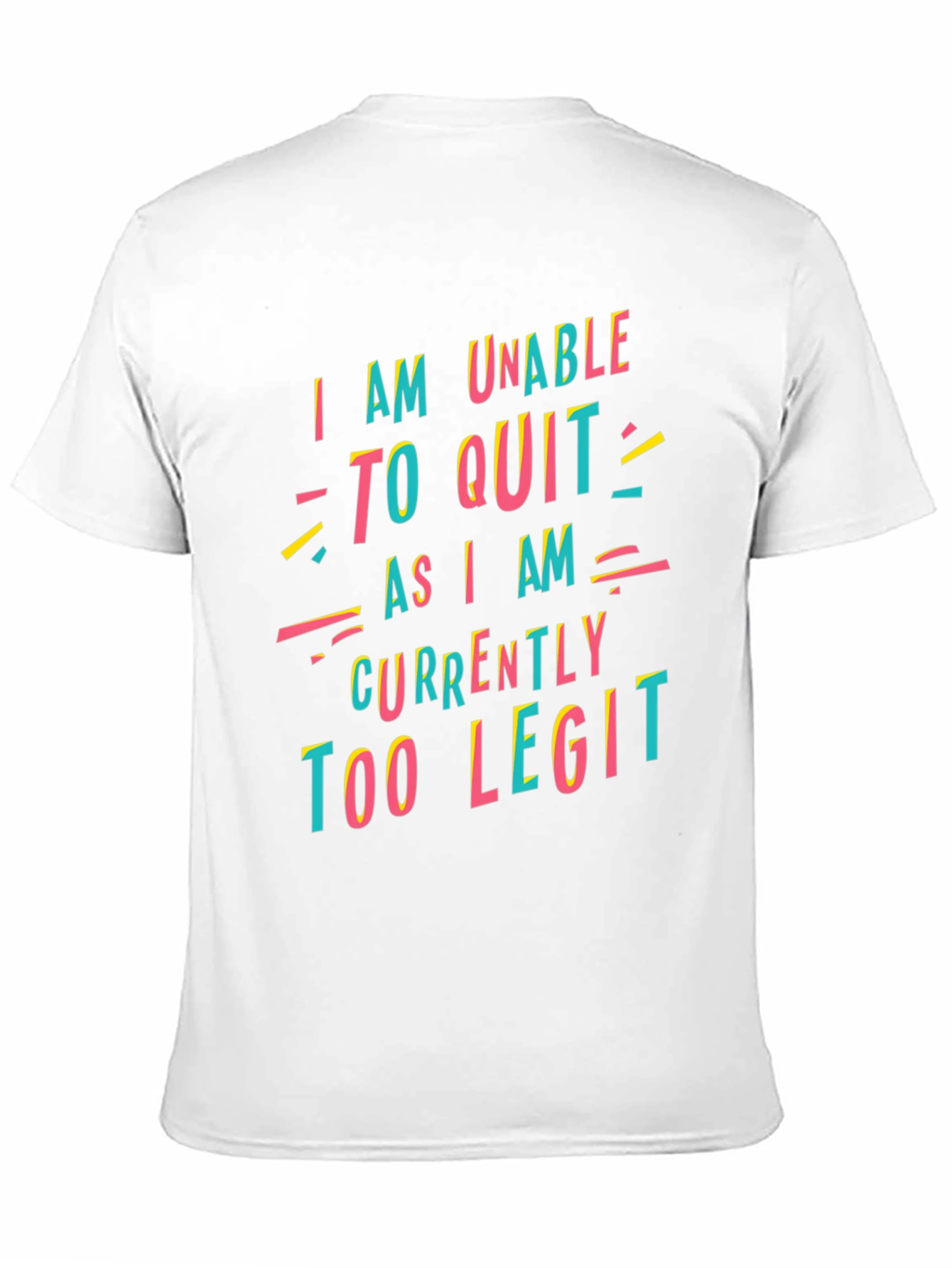 Black Too Legit to Quit Graphic T-Shirt view 11