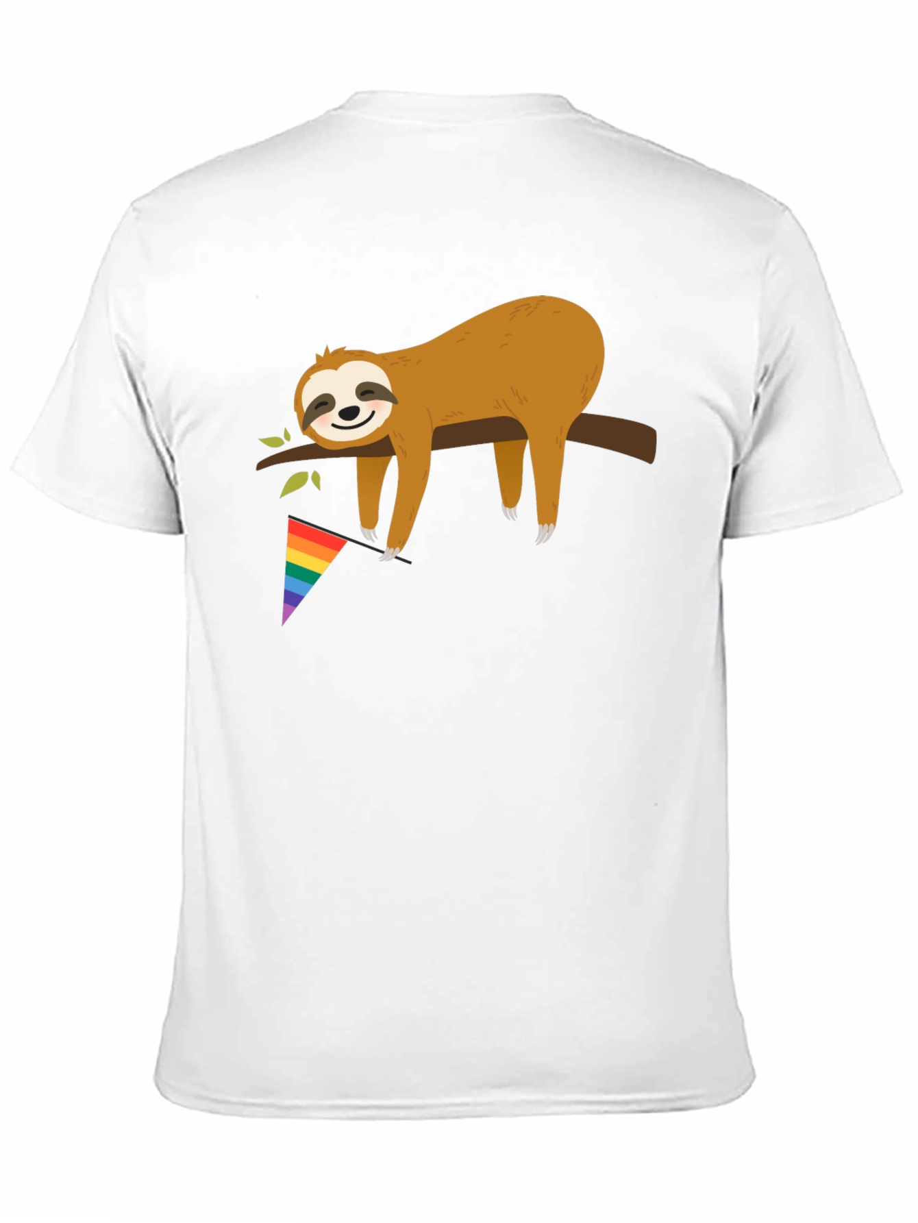 Black Sloth Pride T-Shirt - LGBT Support view 11
