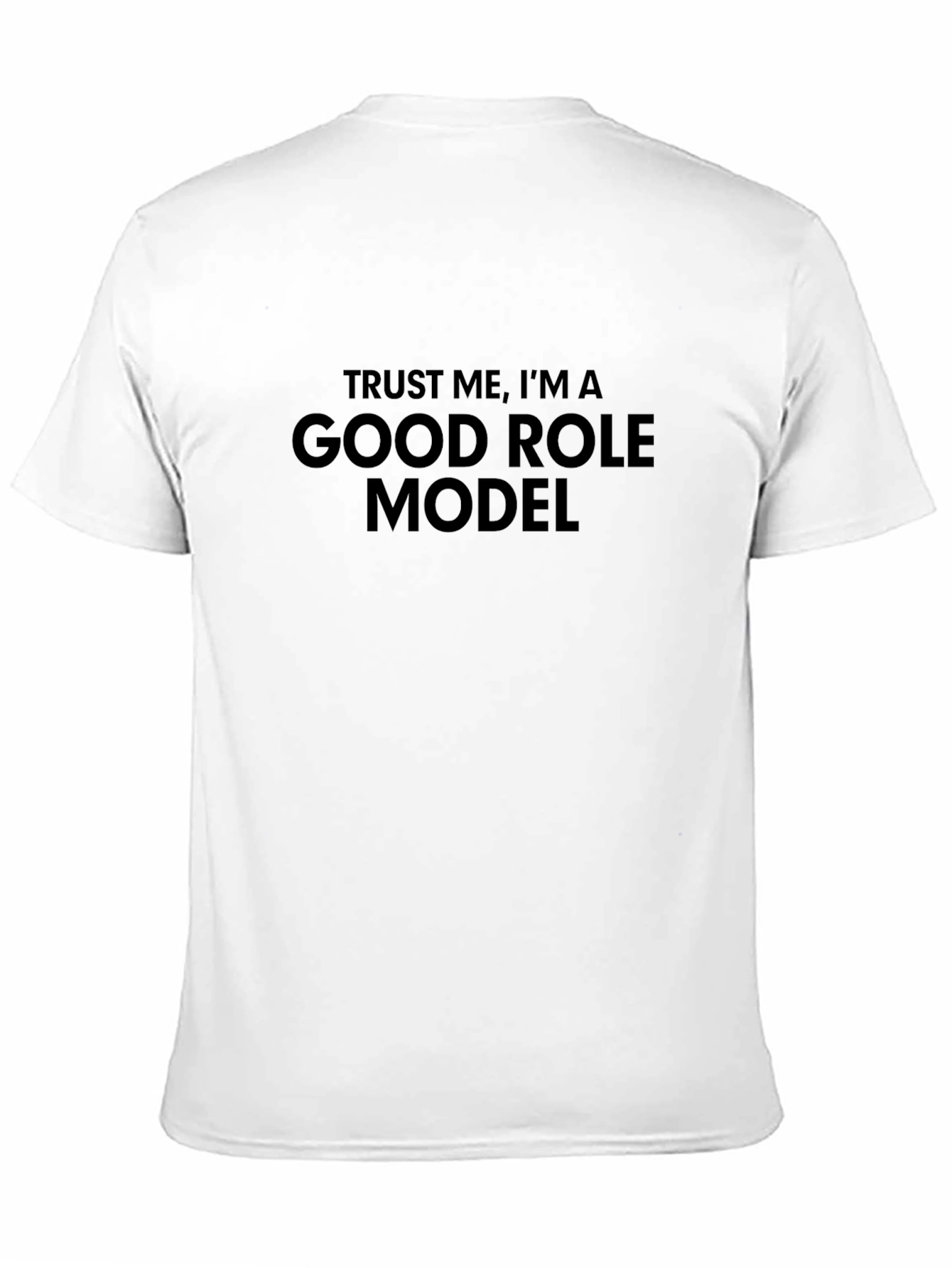 Black Funny Good Role Model T-Shirt  view 11