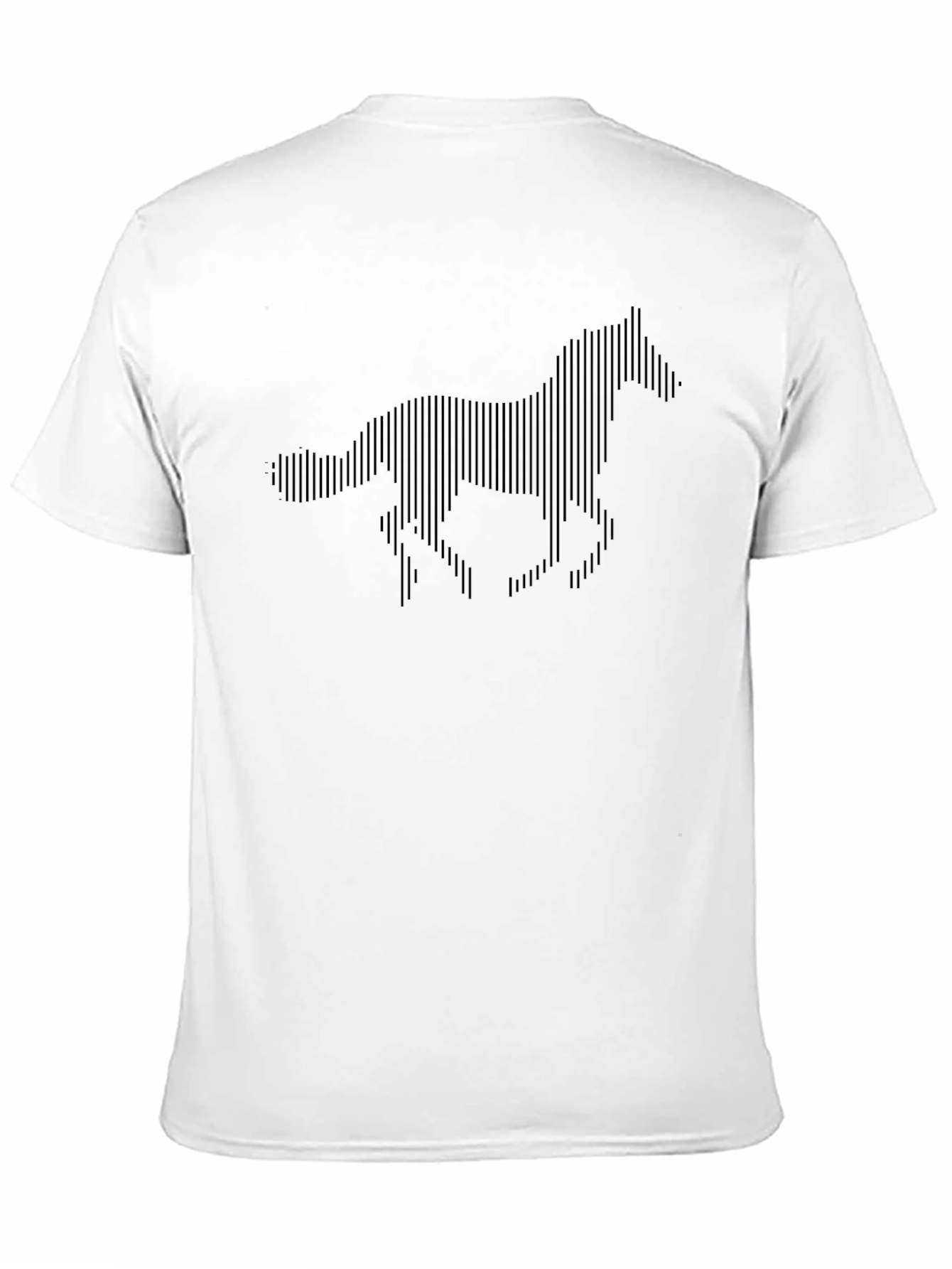 Black Black Horse Silhouette T-Shirt - Modern Graphic Tee view 11