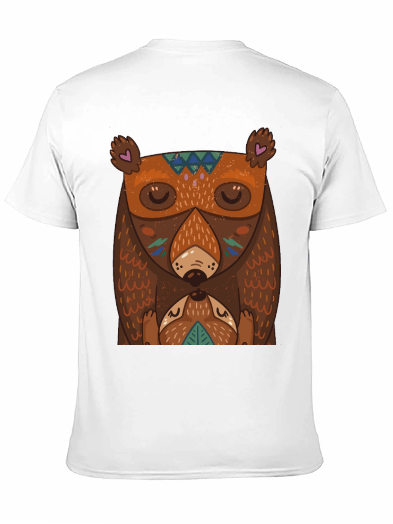 Black Bear Graphic T-Shirt - Unique Tribal Design view 11