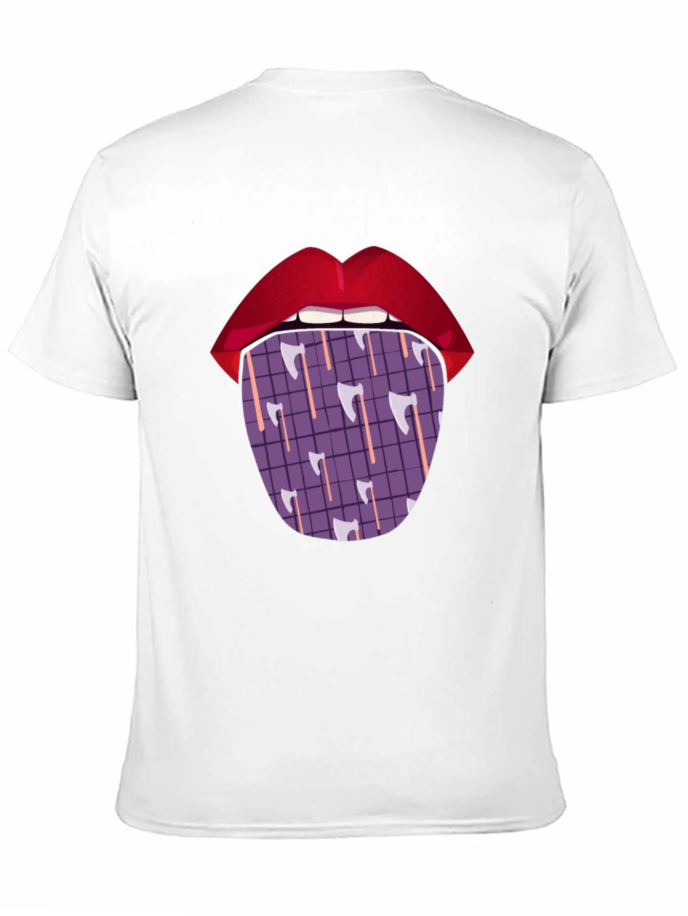 Black Axe Tongue Graphic T-Shirt view 11