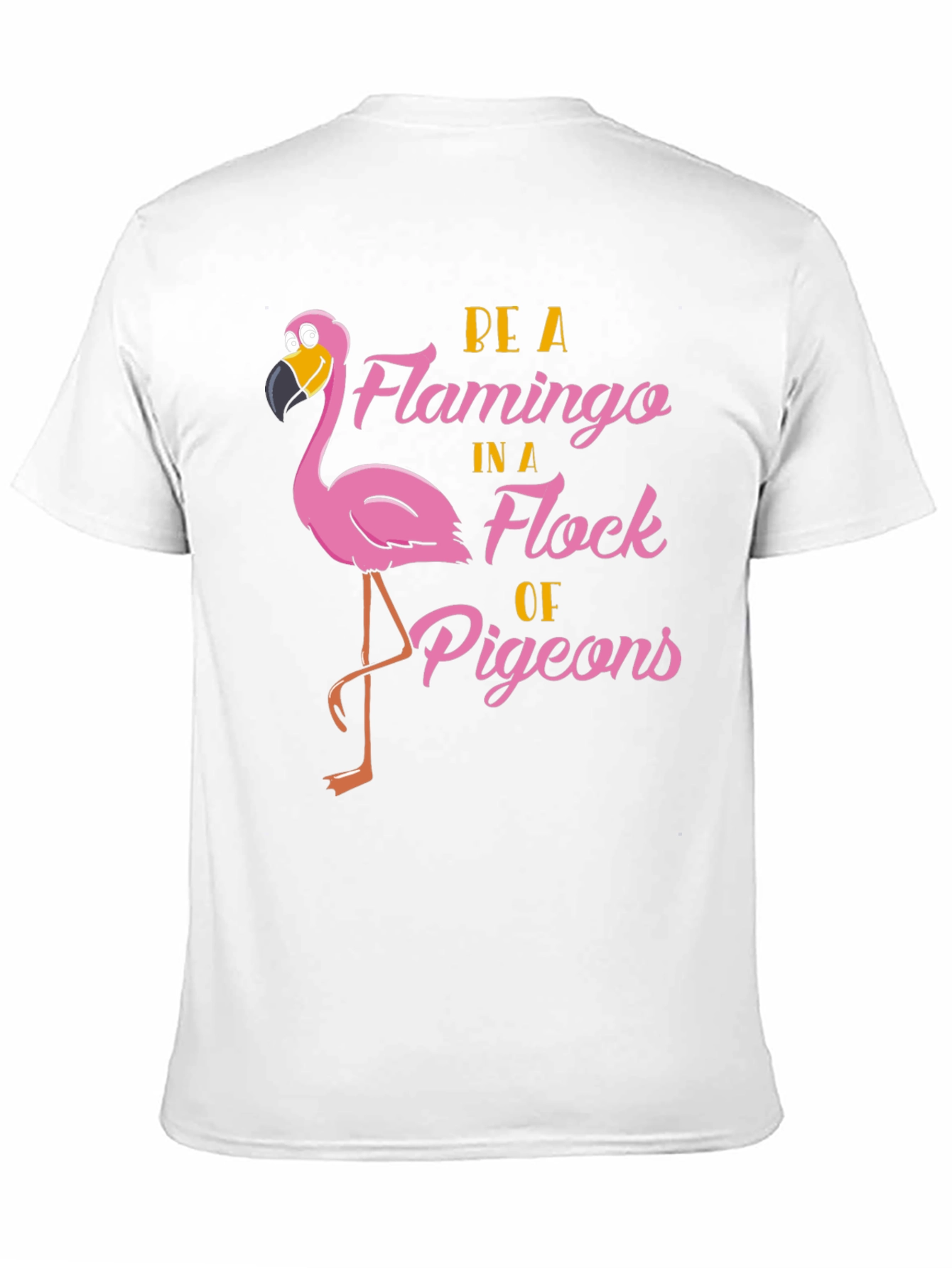 Black Be a Flamingo T-Shirt view 11
