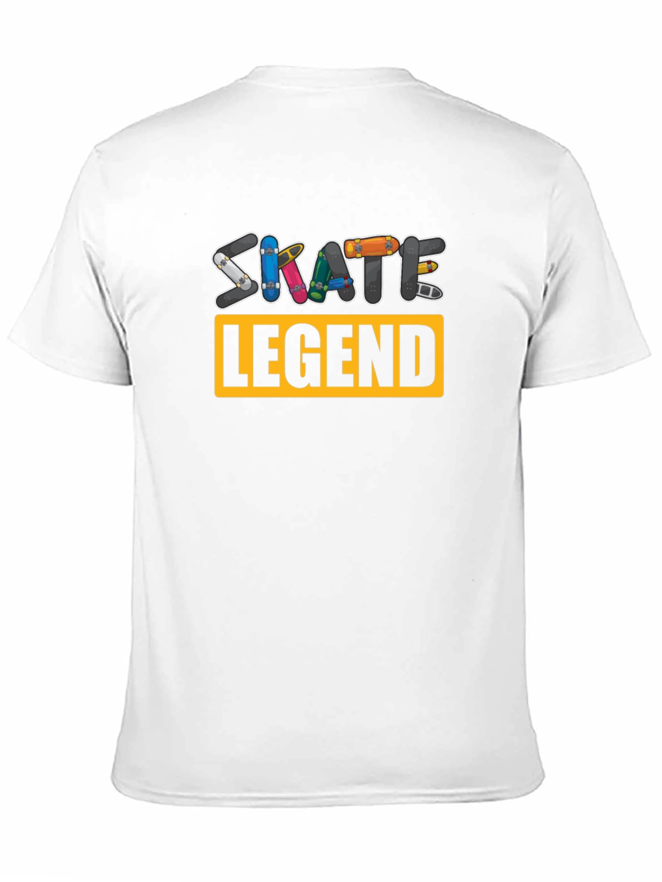 Black Skate Legend Graphic T-Shirt - Black Crew Neck Tee view 11