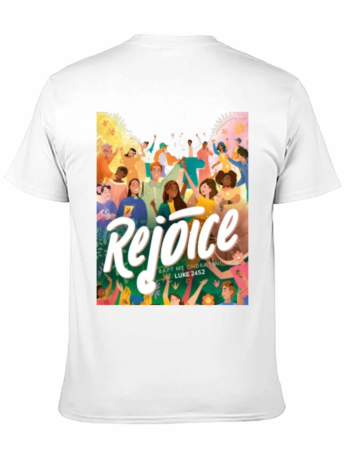 Rejoice Graphic Print T-Shirt - 11