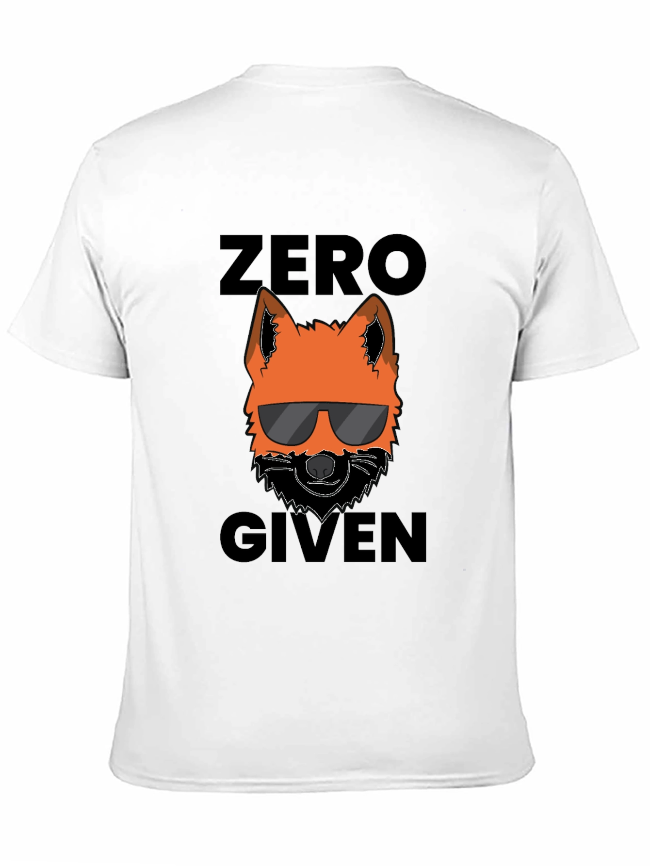Black Zero Fox Given T-Shirt - Cool Graphic Tee view 11