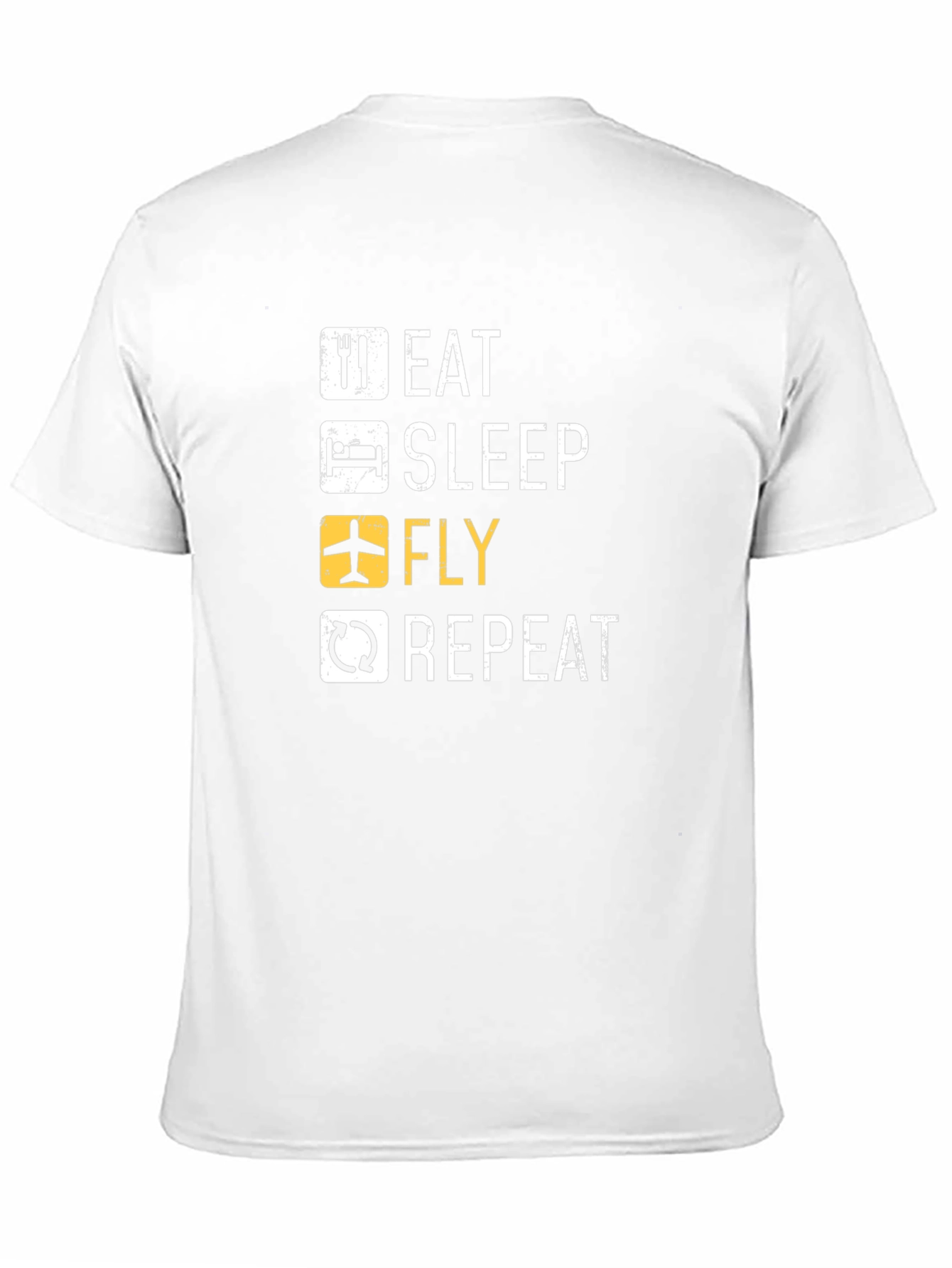 Eat Sleep Fly Repeat Pilot T-Shirt - 11