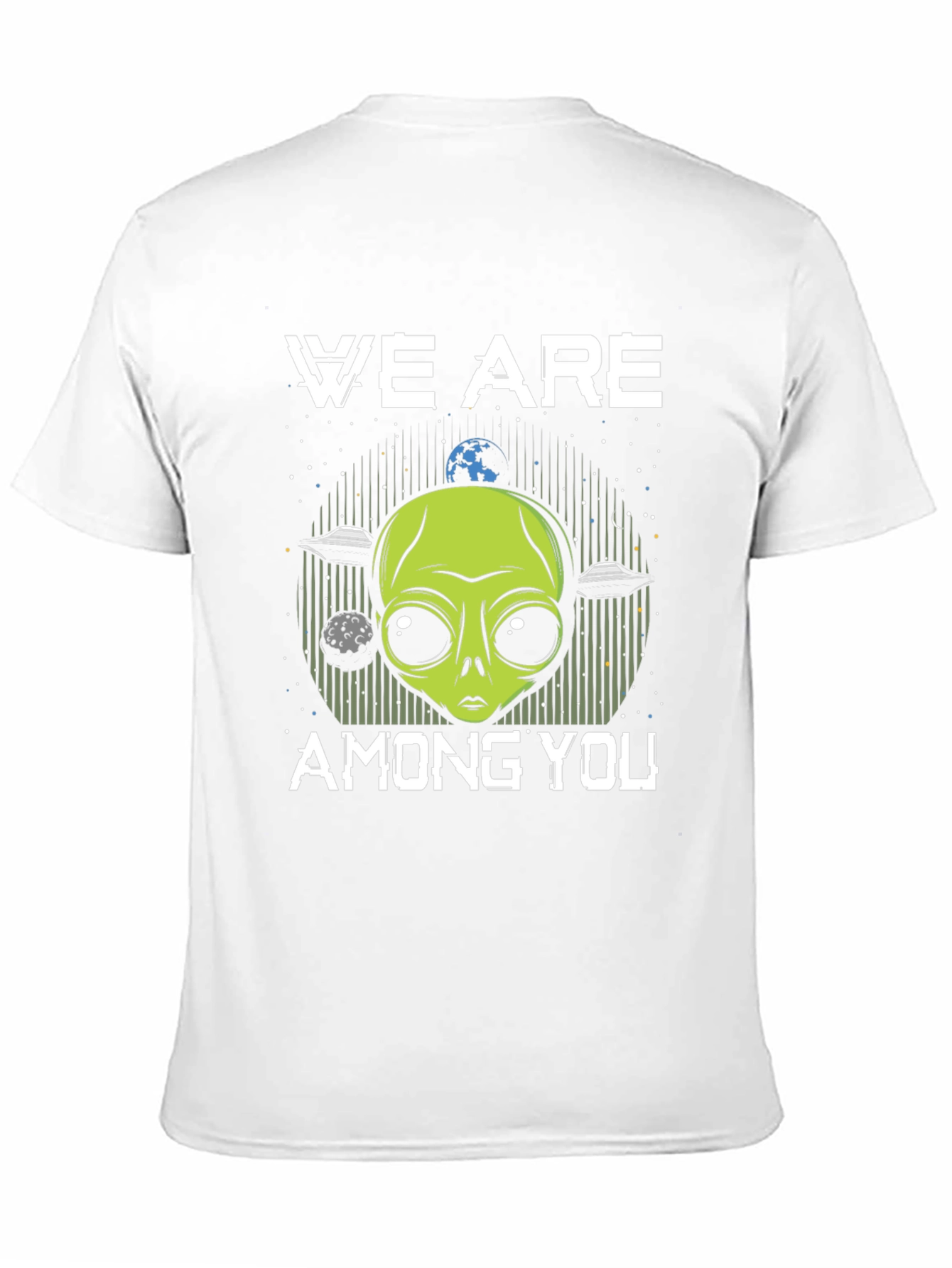 Black We Are Among You Alien Graphic T-Shirt view 11