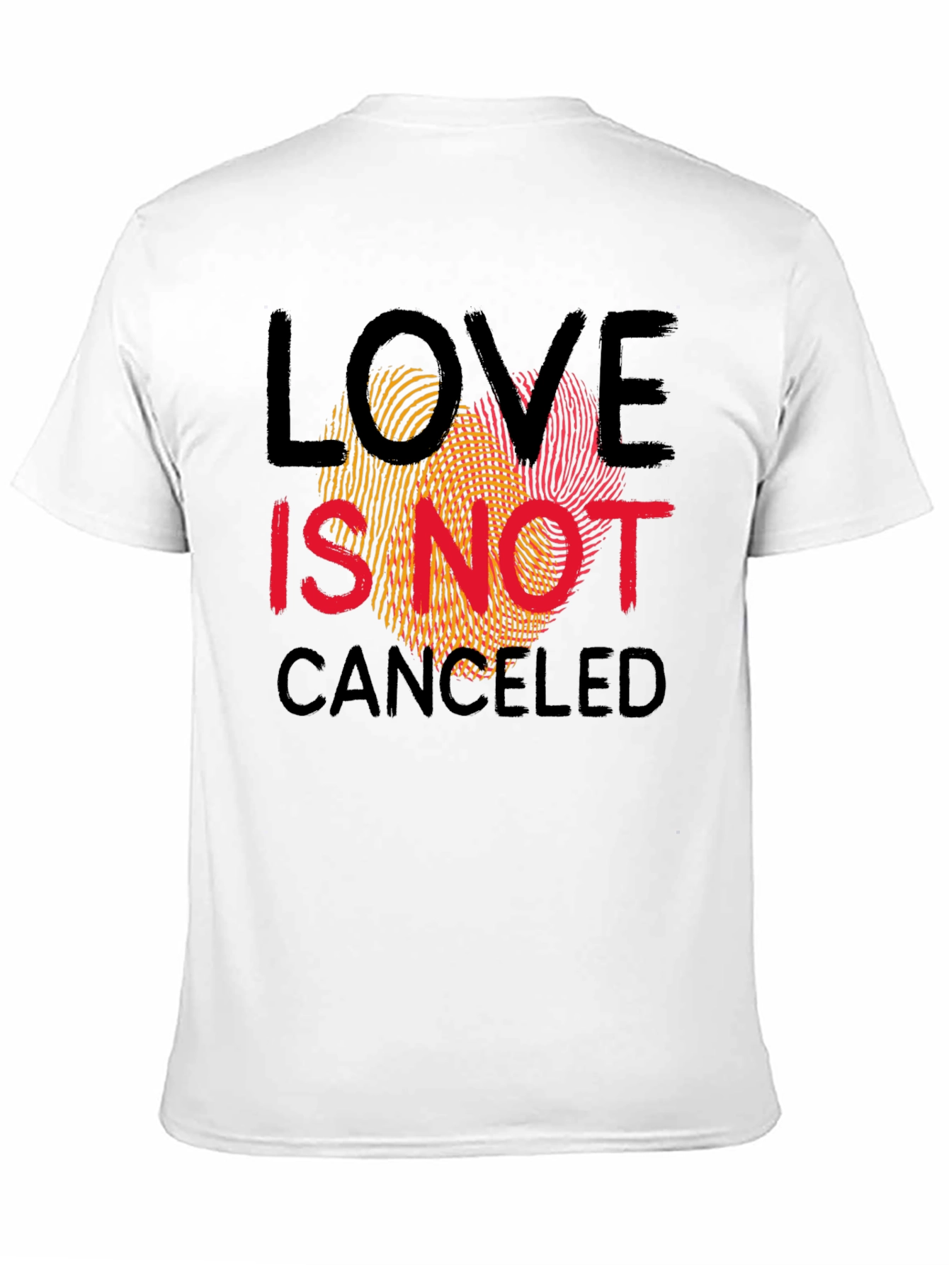 Black Love Is Not Canceled Graphic Tee - Black Crew Neck view 11