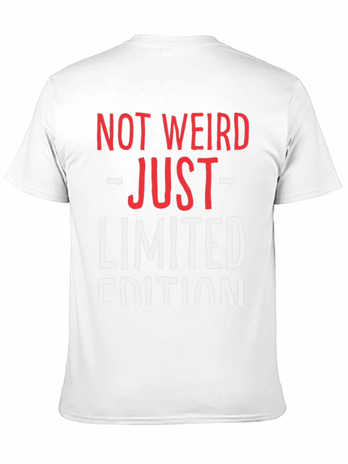 Black Not Weird Just Limited Edition Funny Graphic T-Shirt view 11