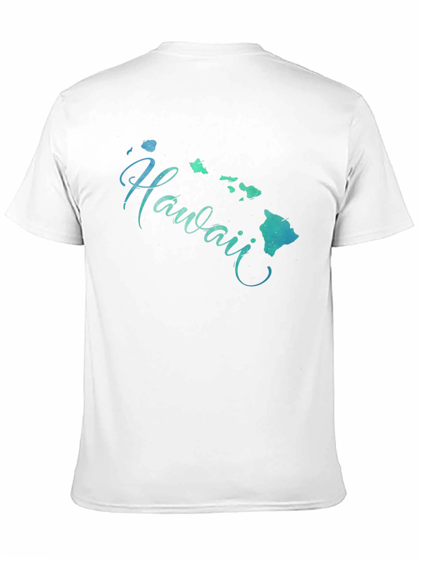 Hawaii Islands Graphic Black T-Shirt - 11