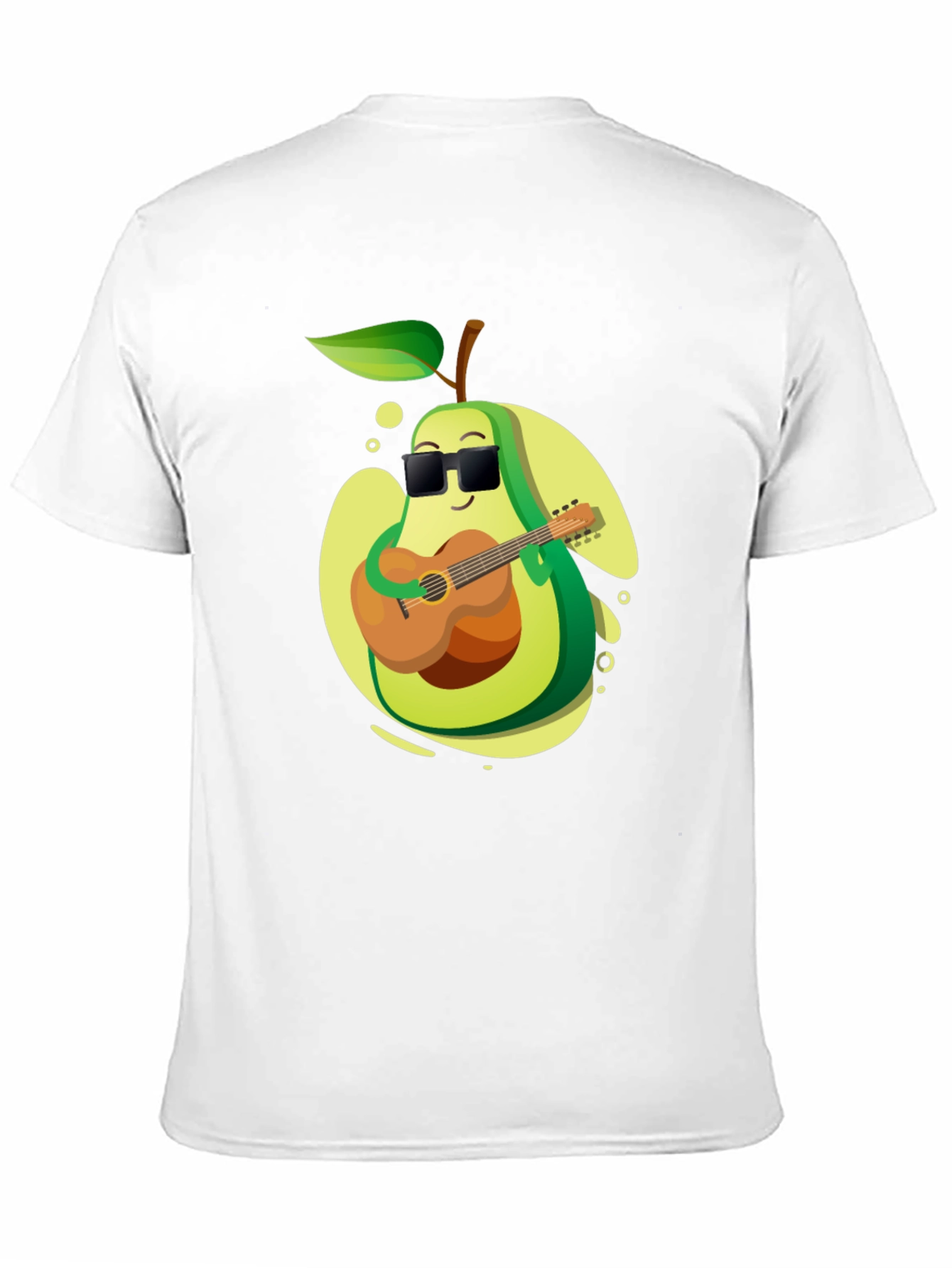 Black Avocado Guitarist Graphic T-Shirt - Cool Music Lover Tee view 11