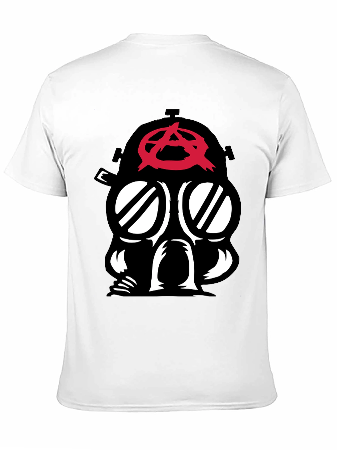 Black Anarchy Gas Mask Graphic Tee - Bold Statement view 11