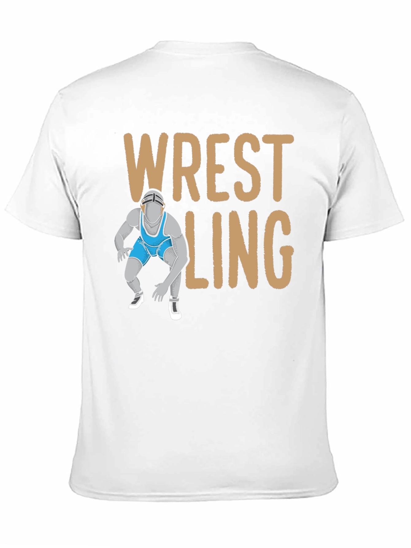 Black Wrestling Graphic T-Shirt view 11