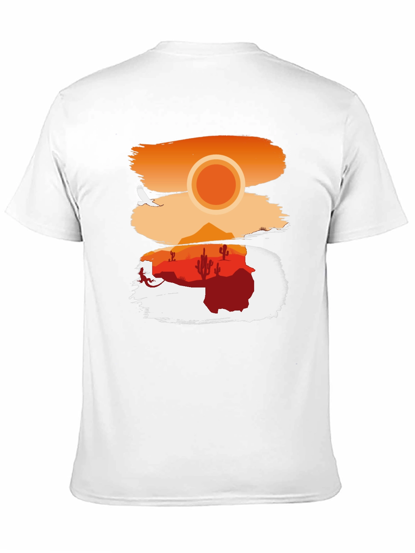 Black Desert Sunset Graphic T-Shirt view 11