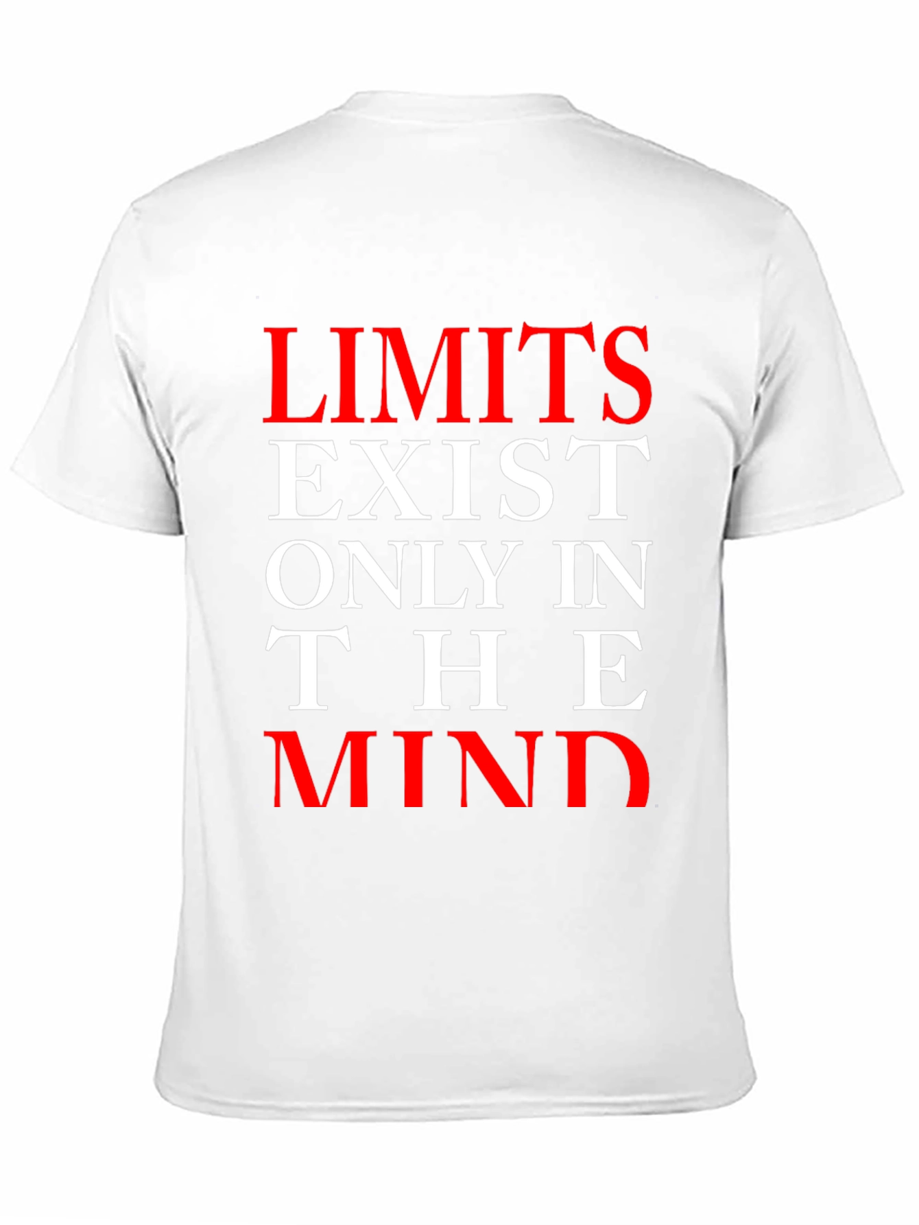 Black Limits Exist Only In The Mind Graphic T-Shirt view 11