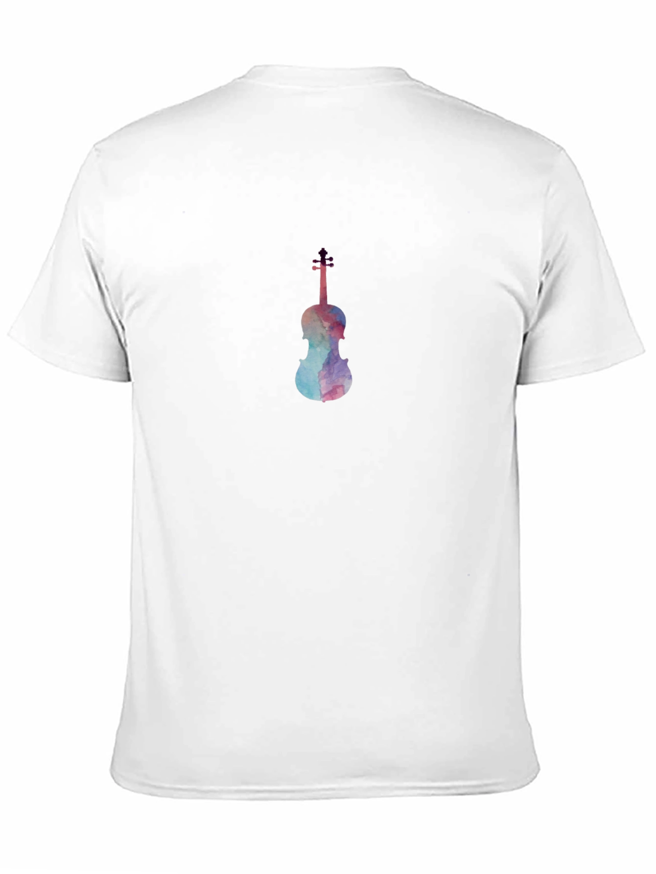 Black Watercolor Violin Graphic Tee - Classic Black view 11