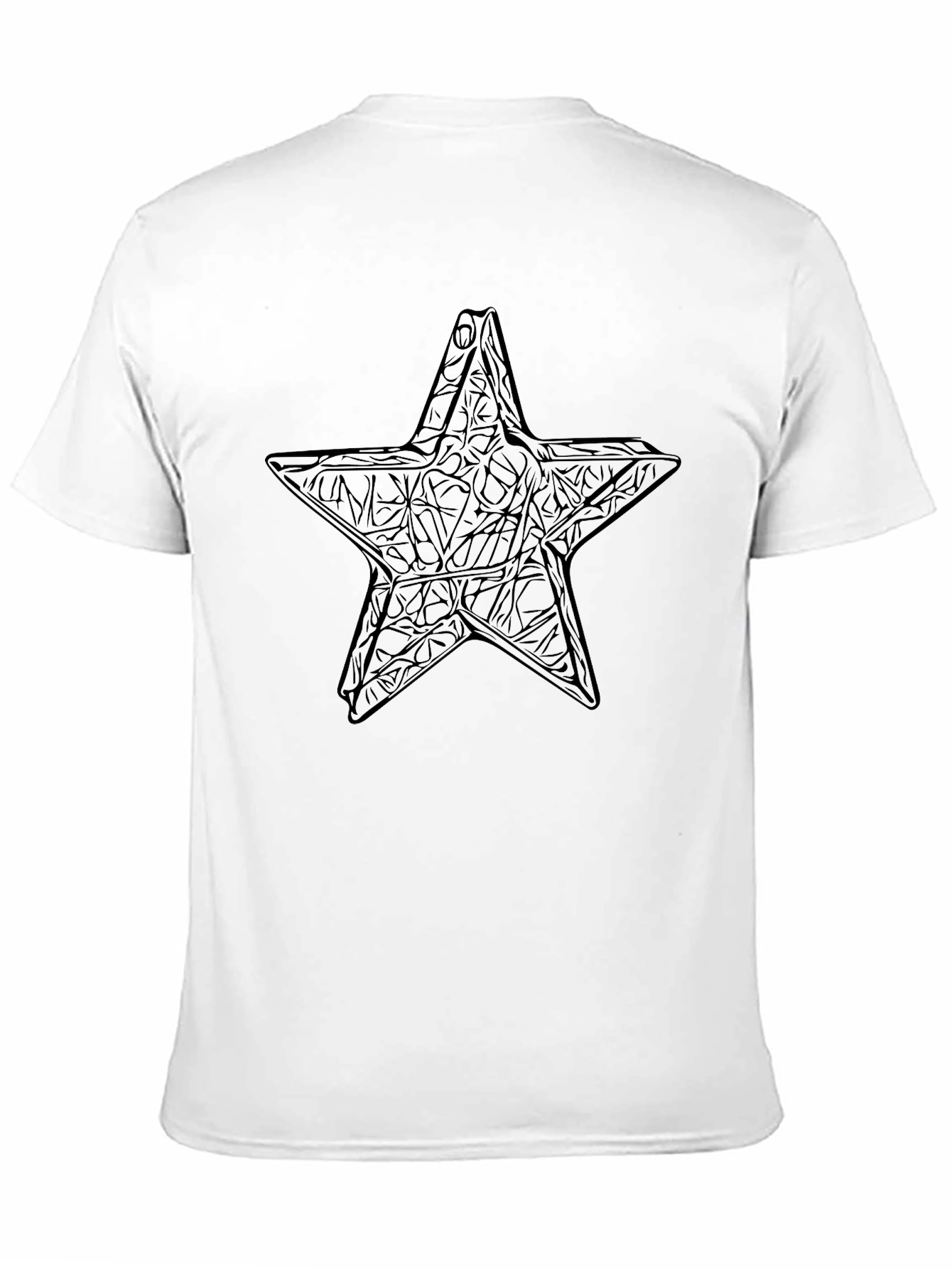 Black Black Star Graphic Tee - Edgy Style view 11