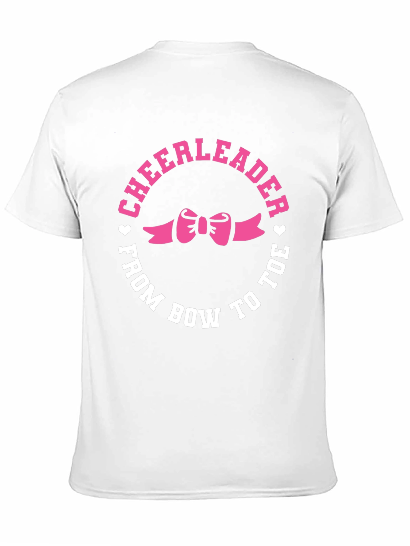 Black Cheerleader Bow to Toe Black T-Shirt view 11