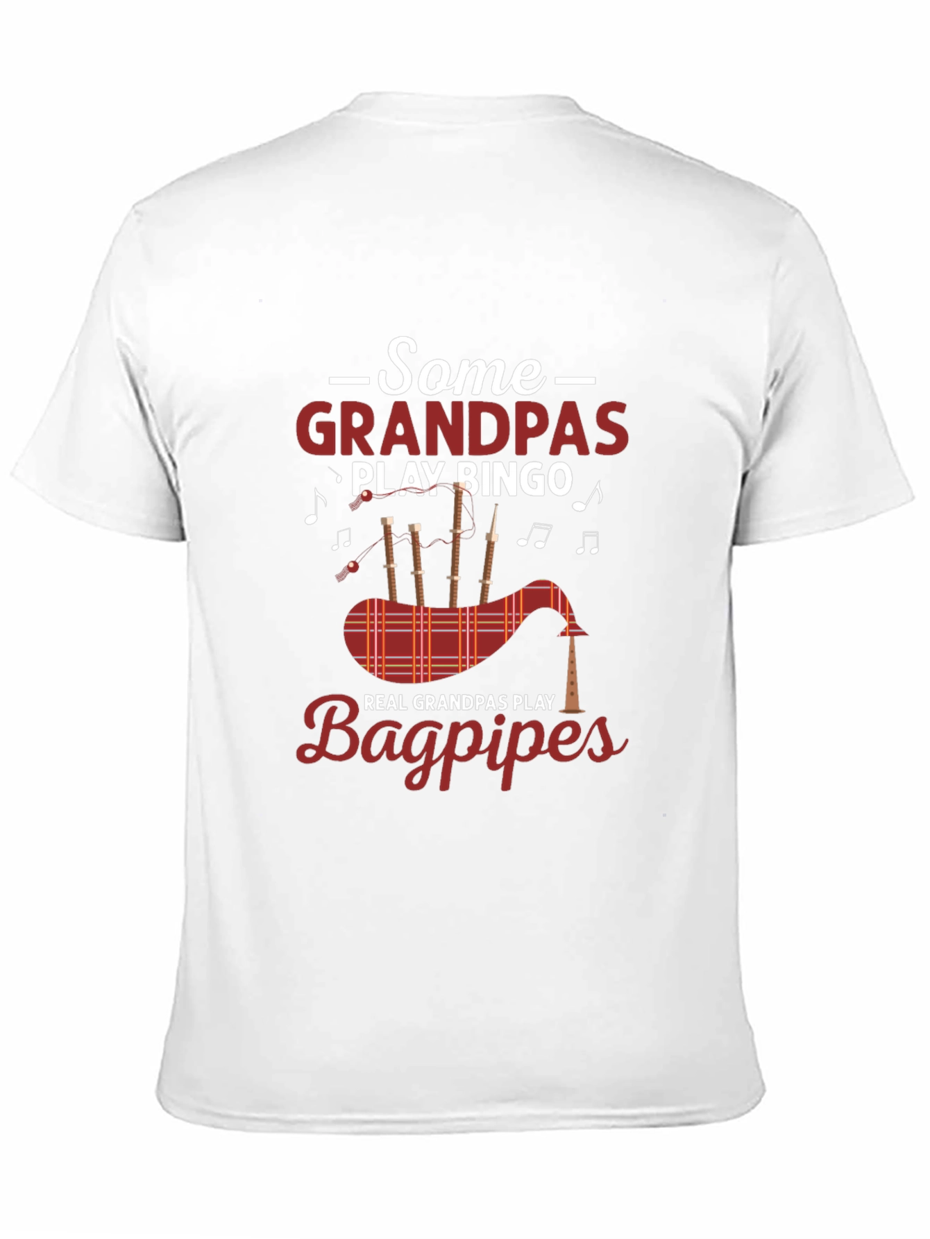 Black Grandpa Bingo Bagpipes Graphic Tee view 11