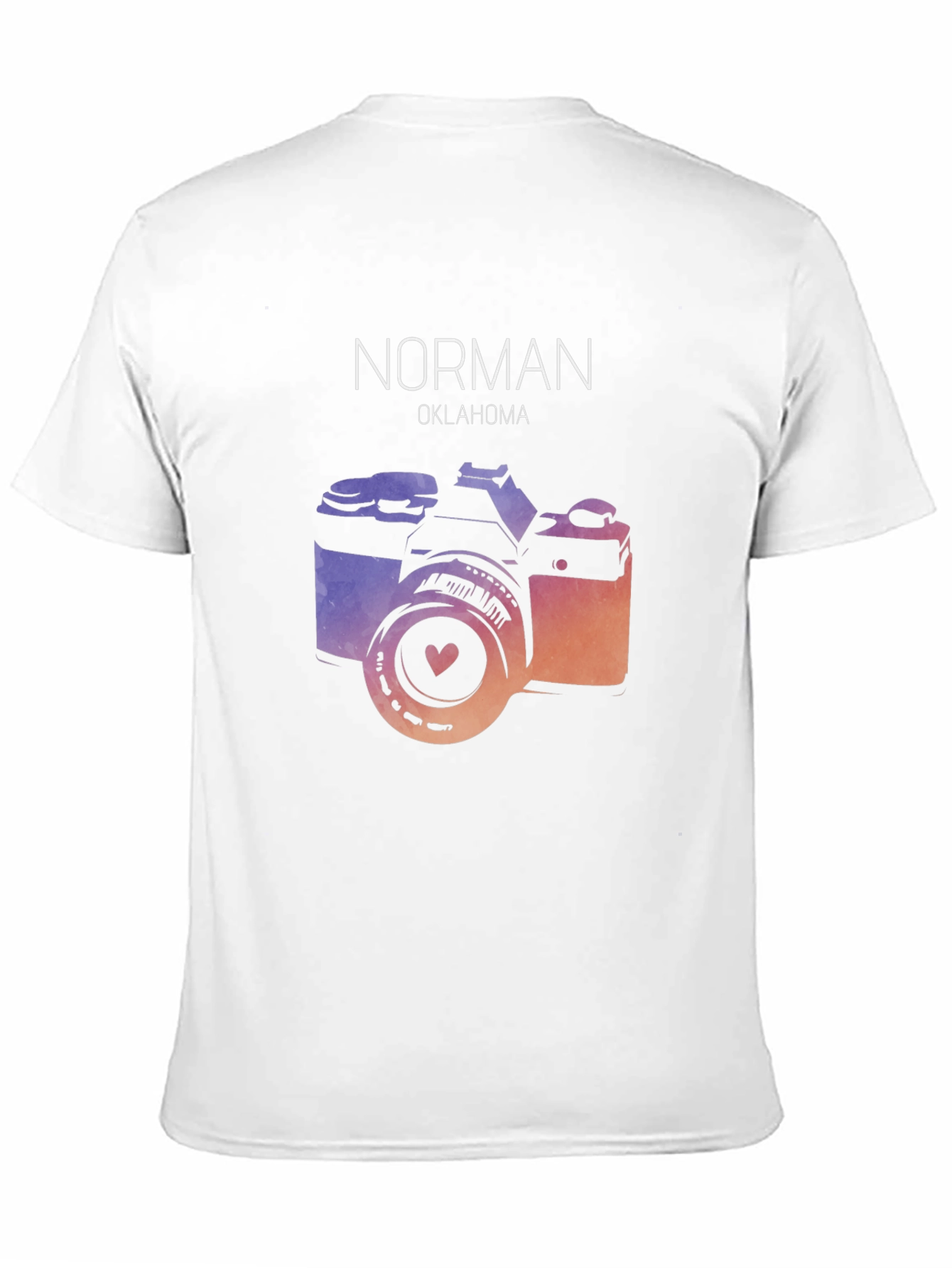 Black Norman Oklahoma Camera Graphic T-Shirt view 11
