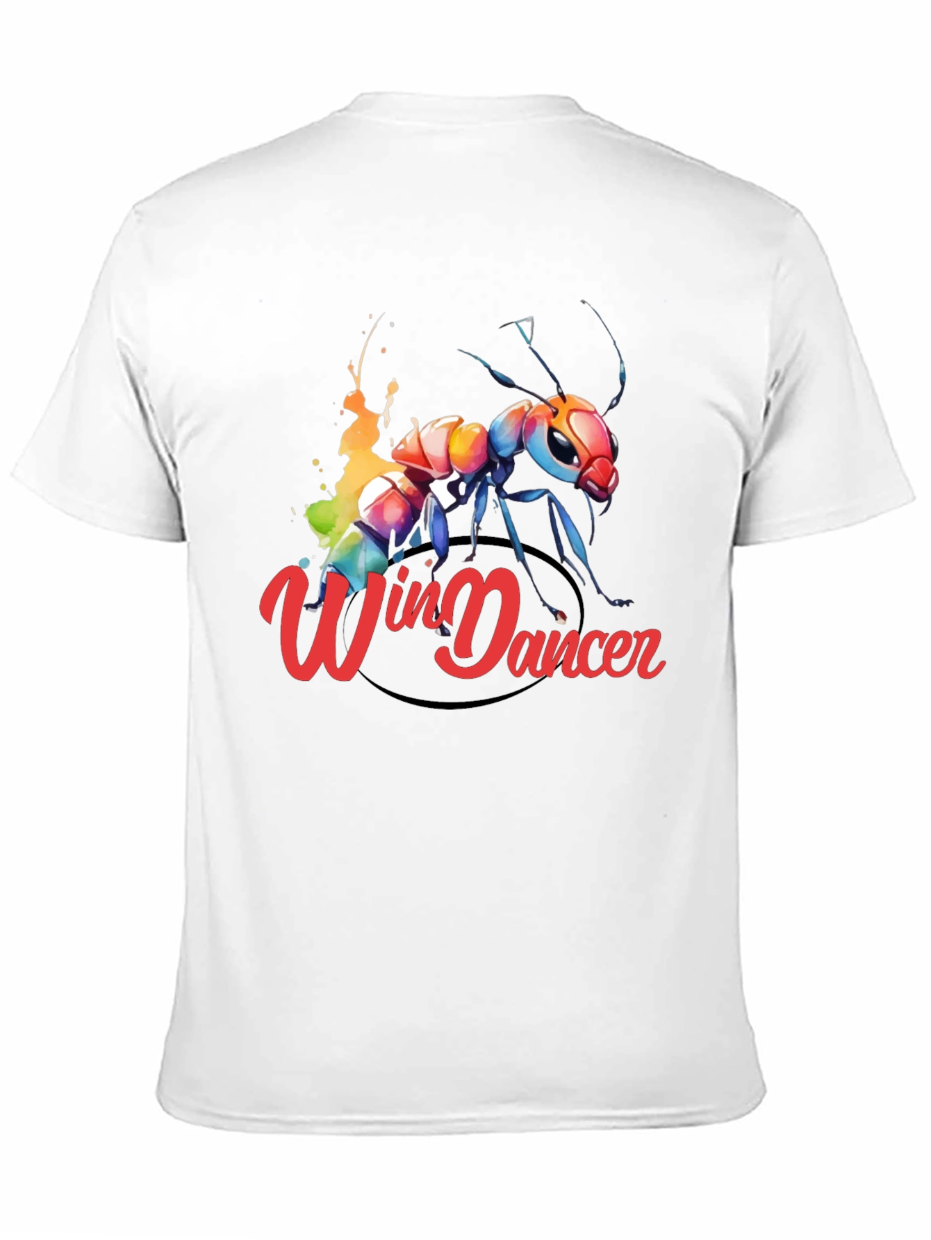 Black Win Dancer Ant Graphic Tee - Unique Design view 11