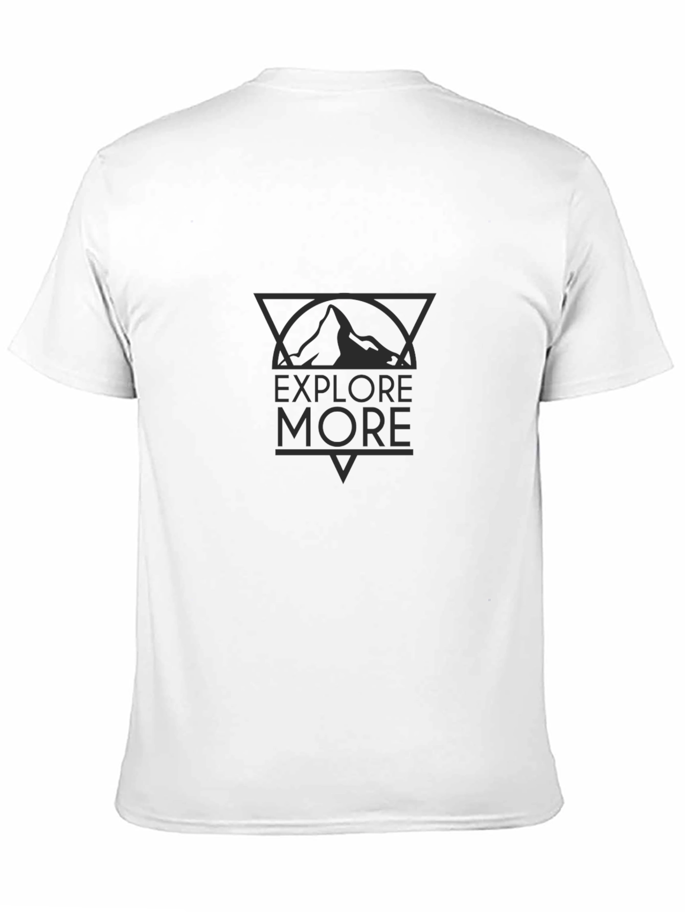Black Explore More Graphic Tee - Black Cotton Blend view 11
