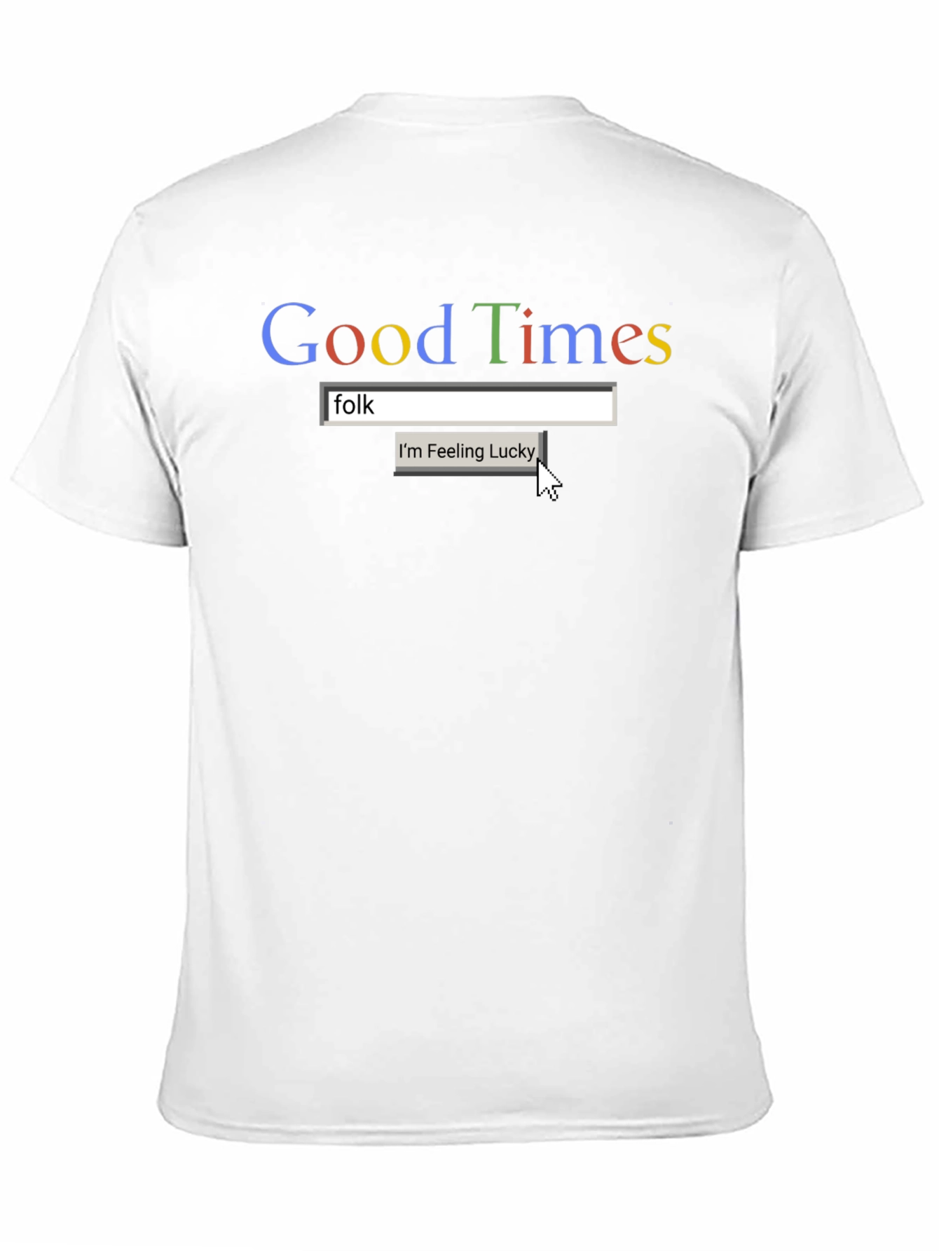 Black Good Times Folk T-Shirt - Funny Graphic Tee view 11