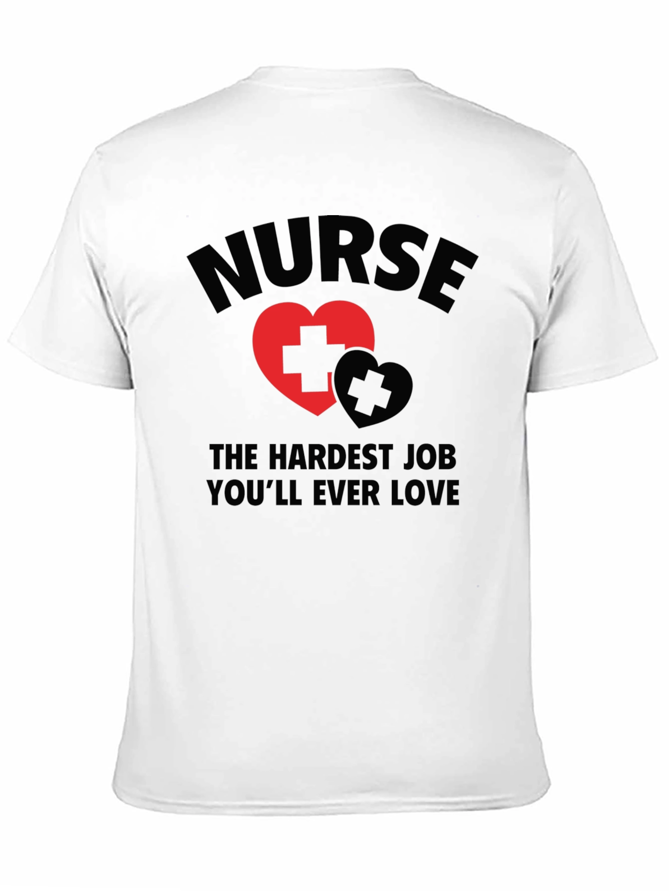 Black Nurse Hardest Job Love T-Shirt view 11